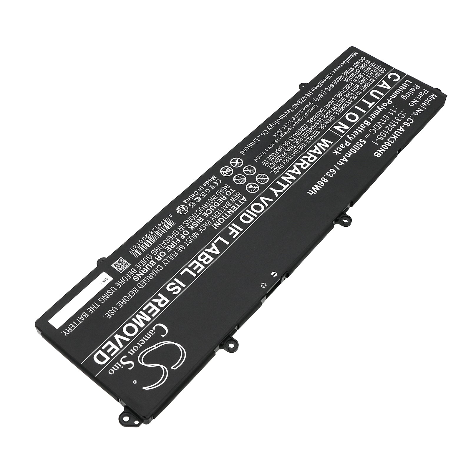 Li-Polymer, Notebook, Laptop Battery fits Asus K3605vu, K3605vv, 11.61V, 5500mAh Notebook, Laptop Cameron Sino Technology Limited