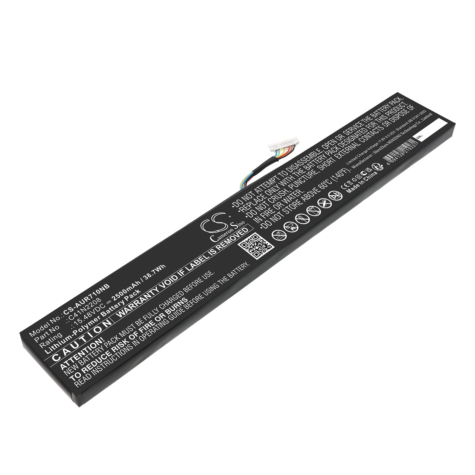 15.48V, Li-Polymer, 2500mAh, Battery fits Asus ROG Ally (2023) RC71L NR2301L, 38.7Wh Notebook, Laptop Cameron Sino Technology Limited