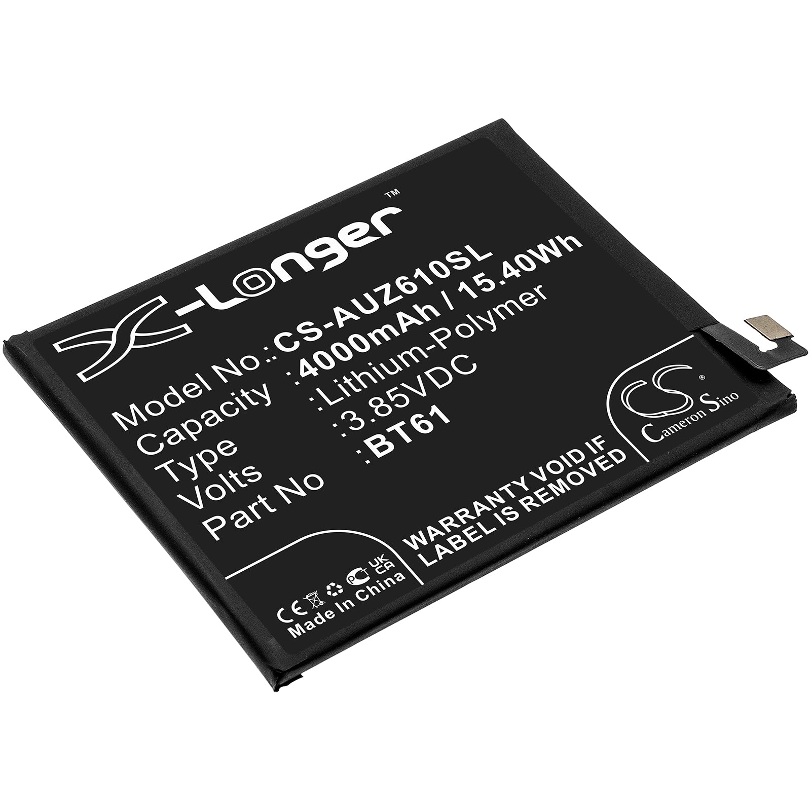 Li-Polymer, Mobile, SmartPhone Battery fits Acer Liquid Z6 Plus, 3.85V, 4000mAh Mobile, SmartPhone Cameron Sino Technology Limited