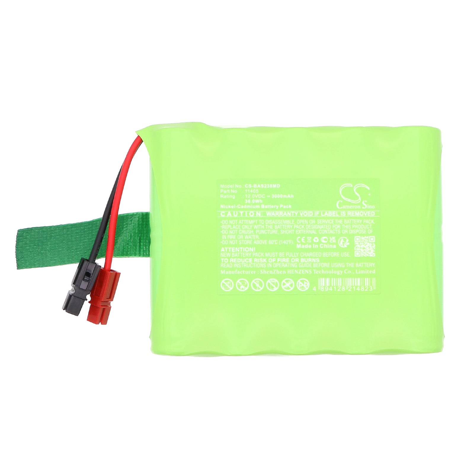 12V, Ni-CD, 3000mAh, Battery fits Baxter Healthcare Tube Sealer 2380, 36Wh Medical Cameron Sino Technology Limited