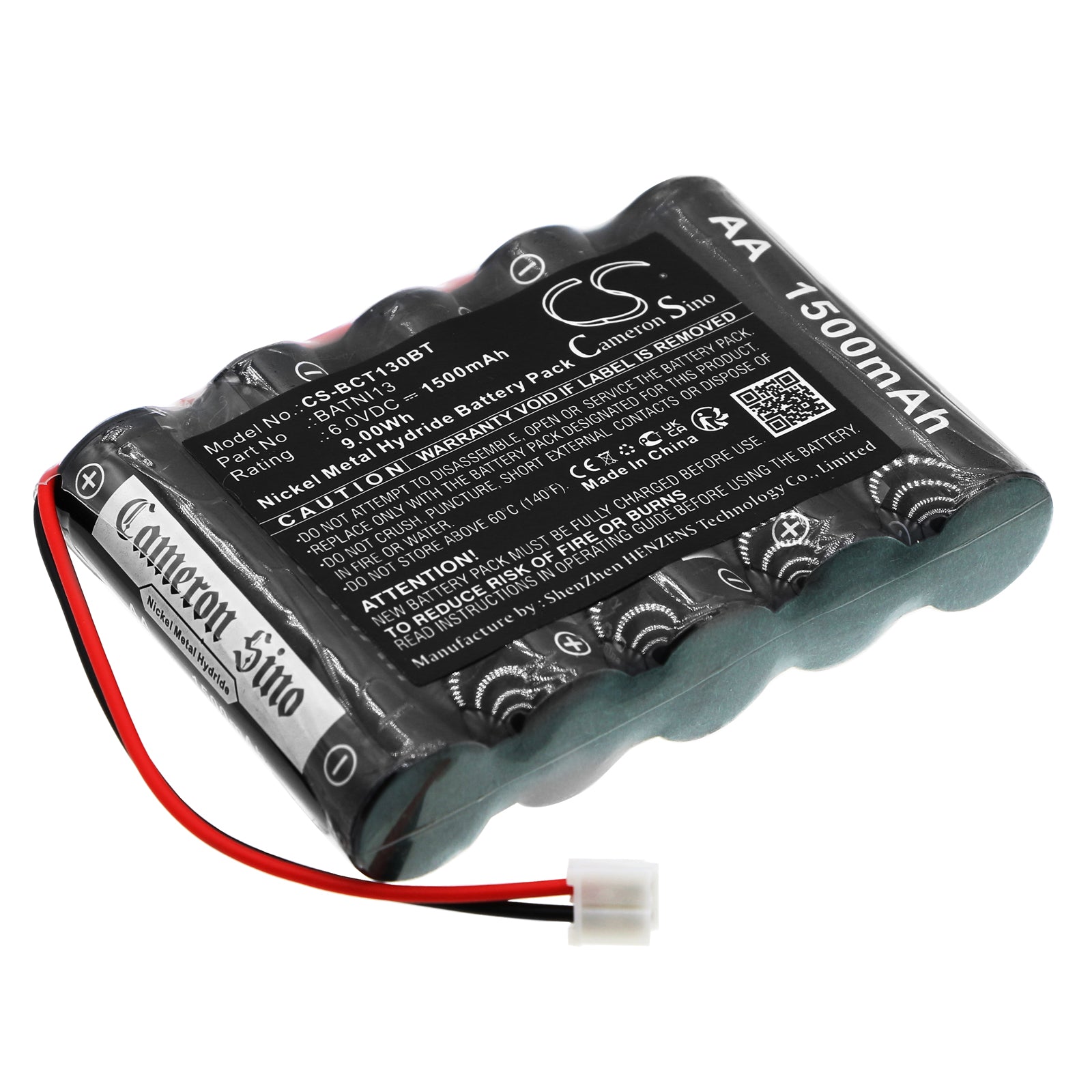 Ni-MH, Alarm System Battery fits Daitem Panel Pre 2007, 6.0V, 1500mAh Alarm System Cameron Sino Technology Limited