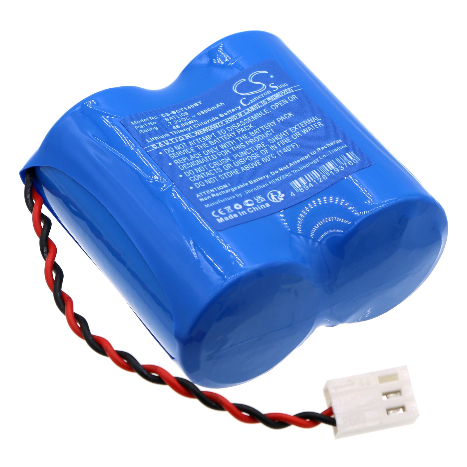 Li-SOCl2, Alarm System Battery fits Logisty D14650f, Dp8000, 7.2V, 6500mAh Alarm System Cameron Sino Technology Limited