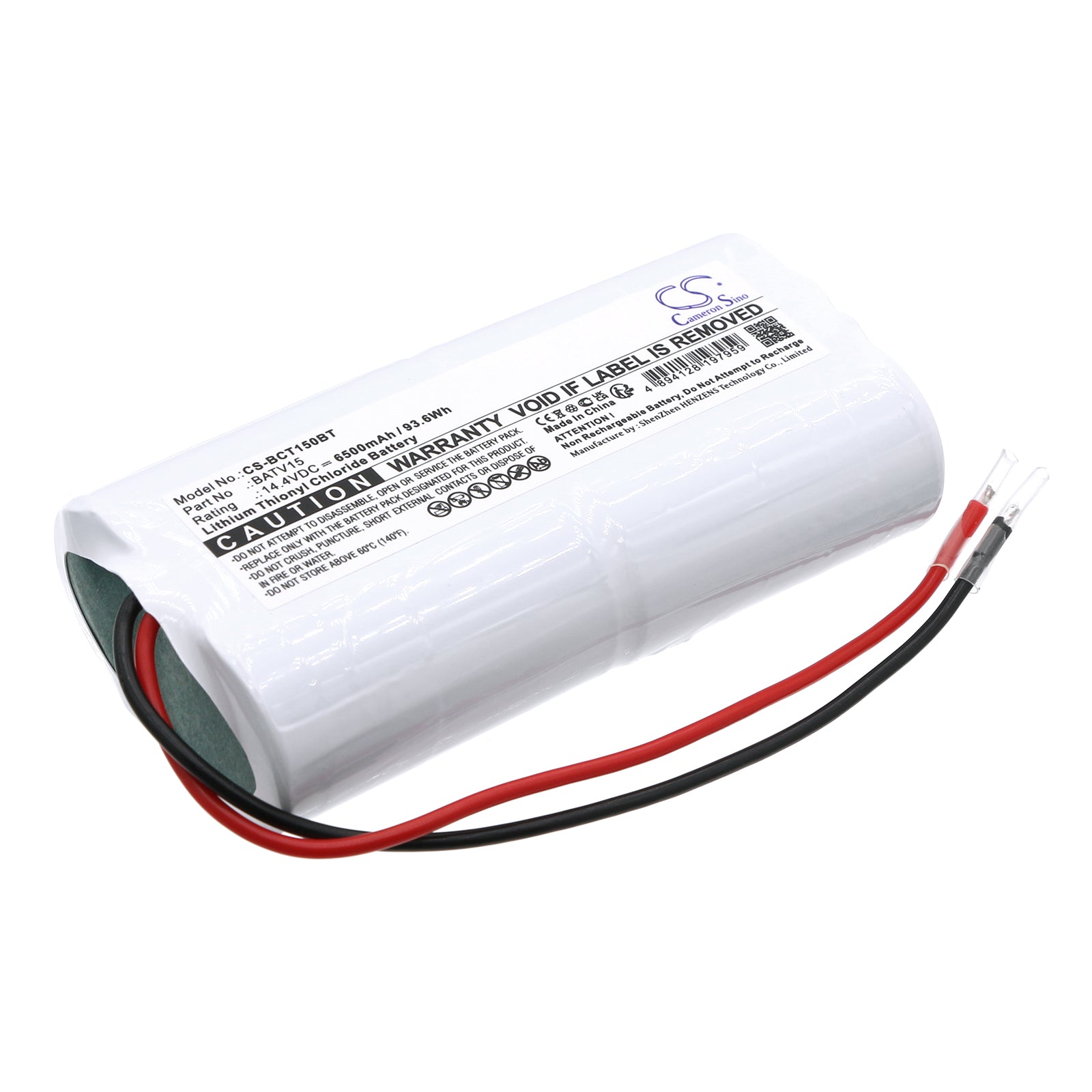 Li-SOCl2, Alarm System Battery fits Daitem Dc405, Dc636, 14.4V, 6500mAh Alarm System Cameron Sino Technology Limited