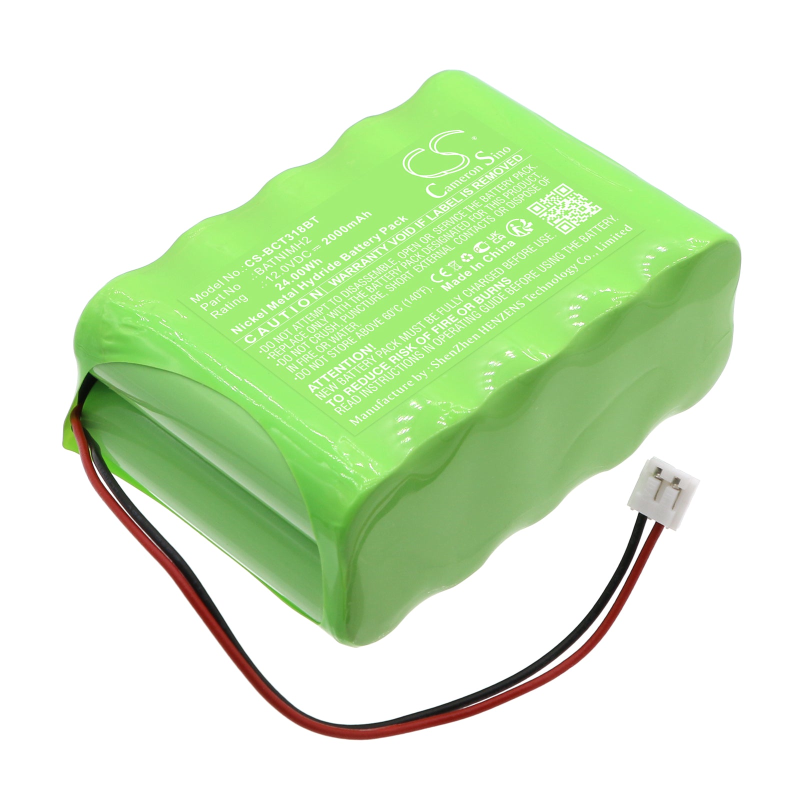 Ni-MH, Alarm System Battery fits Daitem 318-16d, Es318-22f, 12.0V, 2000mAh Alarm System Cameron Sino Technology Limited