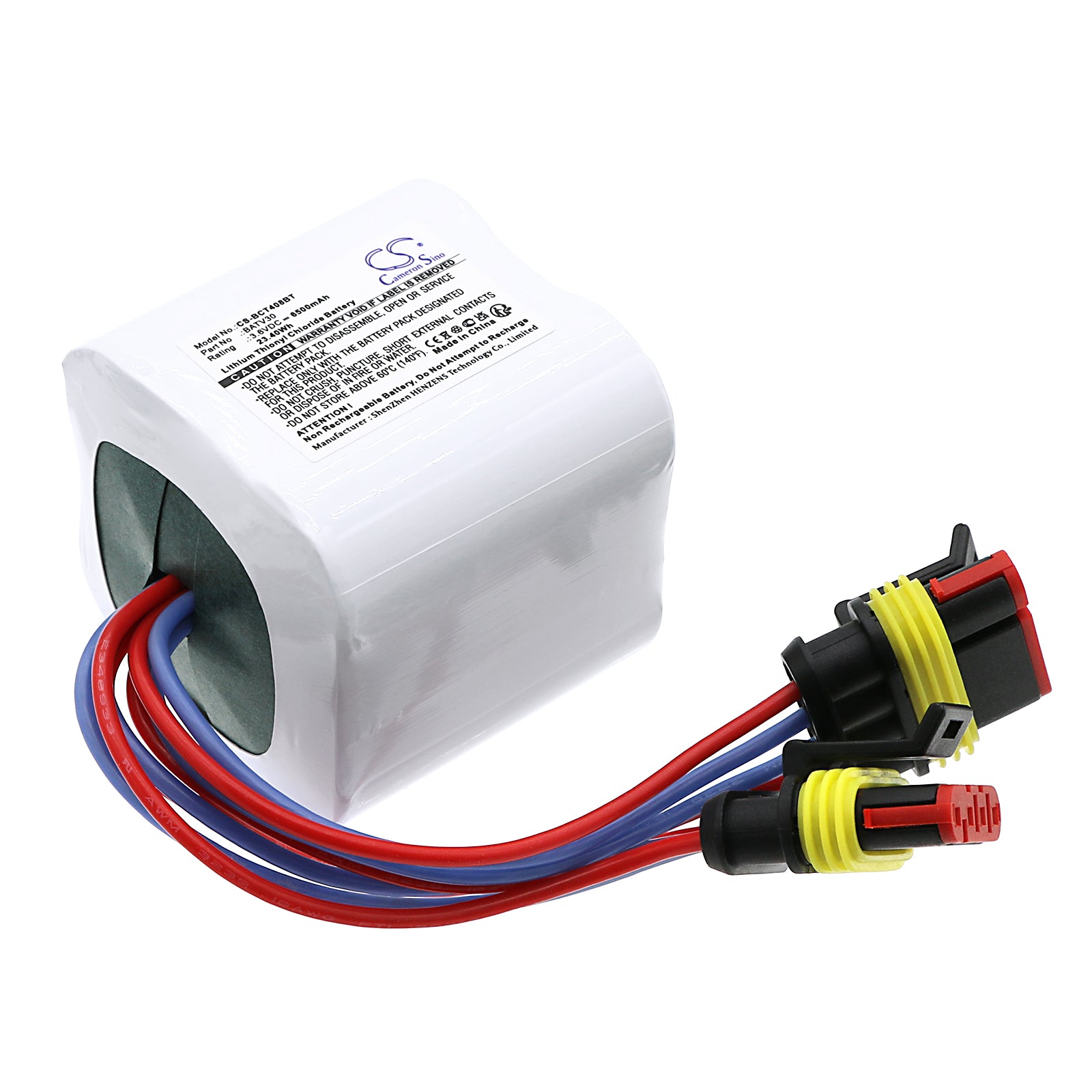 Li-SOCl2, Alarm System Battery fits Daitem 408-27d, 3.6V, 6500mAh Alarm System Cameron Sino Technology Limited