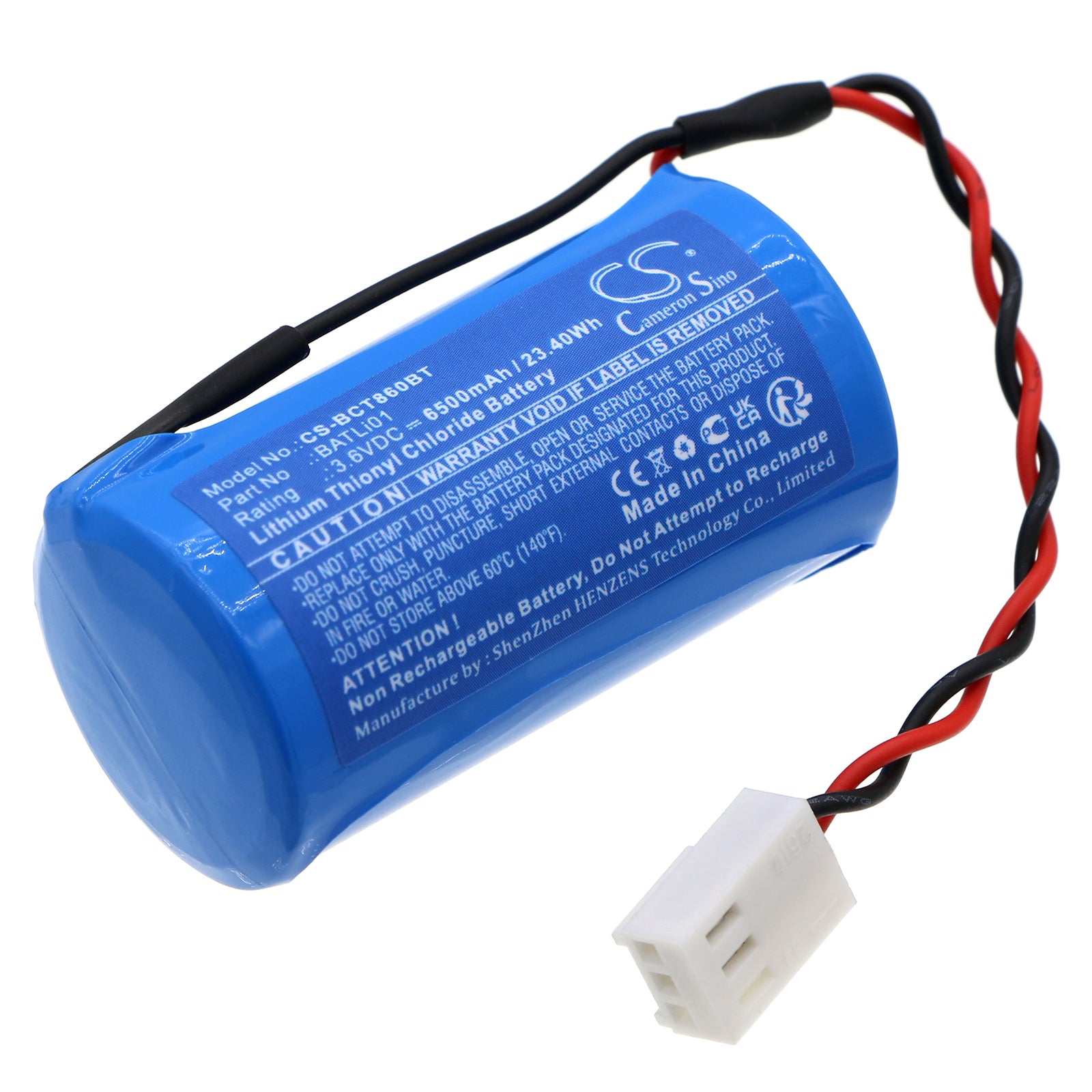 Li-SOCl2, Alarm System Battery fits S&j Fas 8900, Abb Stotz, 3.6V, 6500mAh Alarm System Cameron Sino Technology Limited