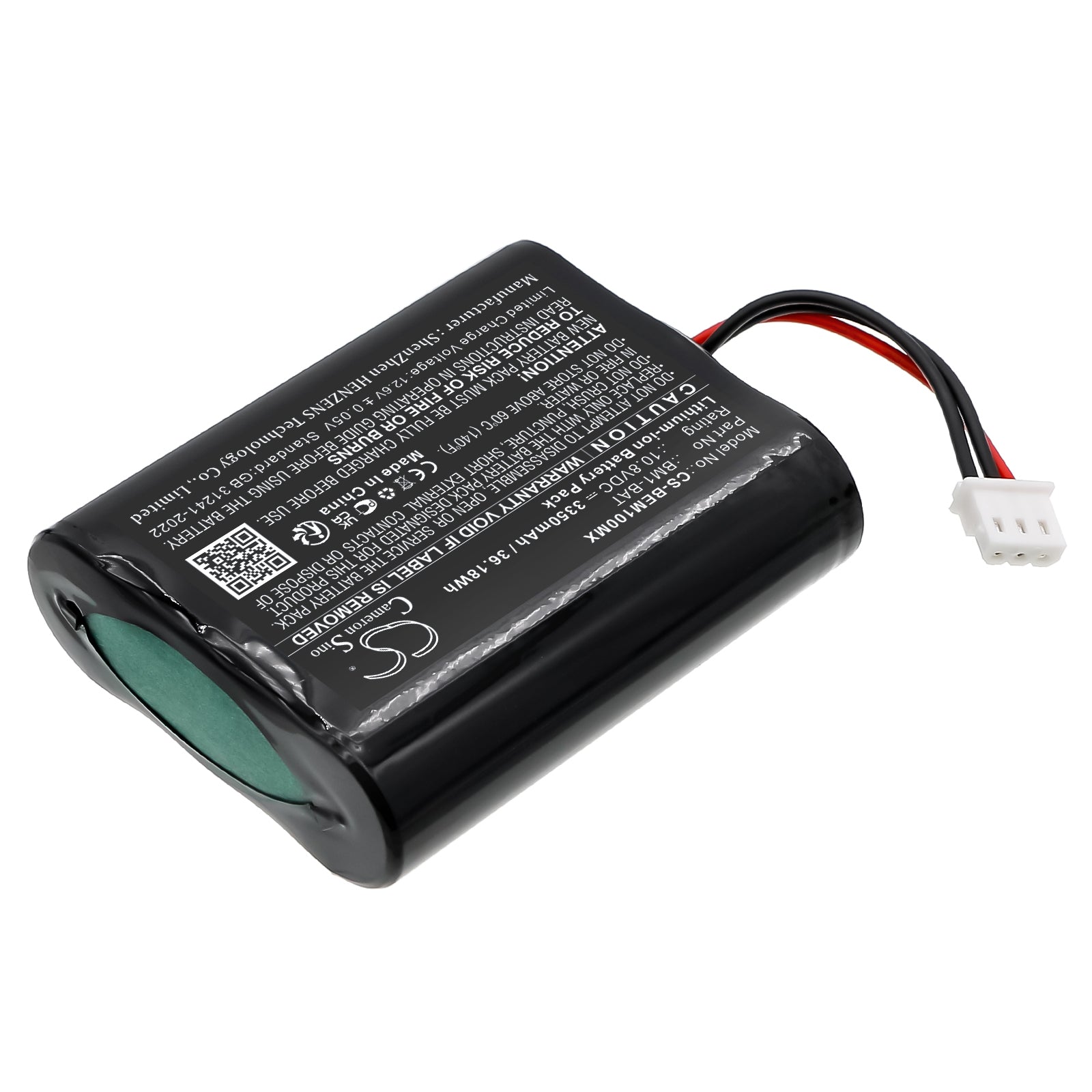 10.8V, Li-ion, 3350mAh, Battery fits Bionet BM1 Vet, 36.18Wh Medical Cameron Sino Technology Limited