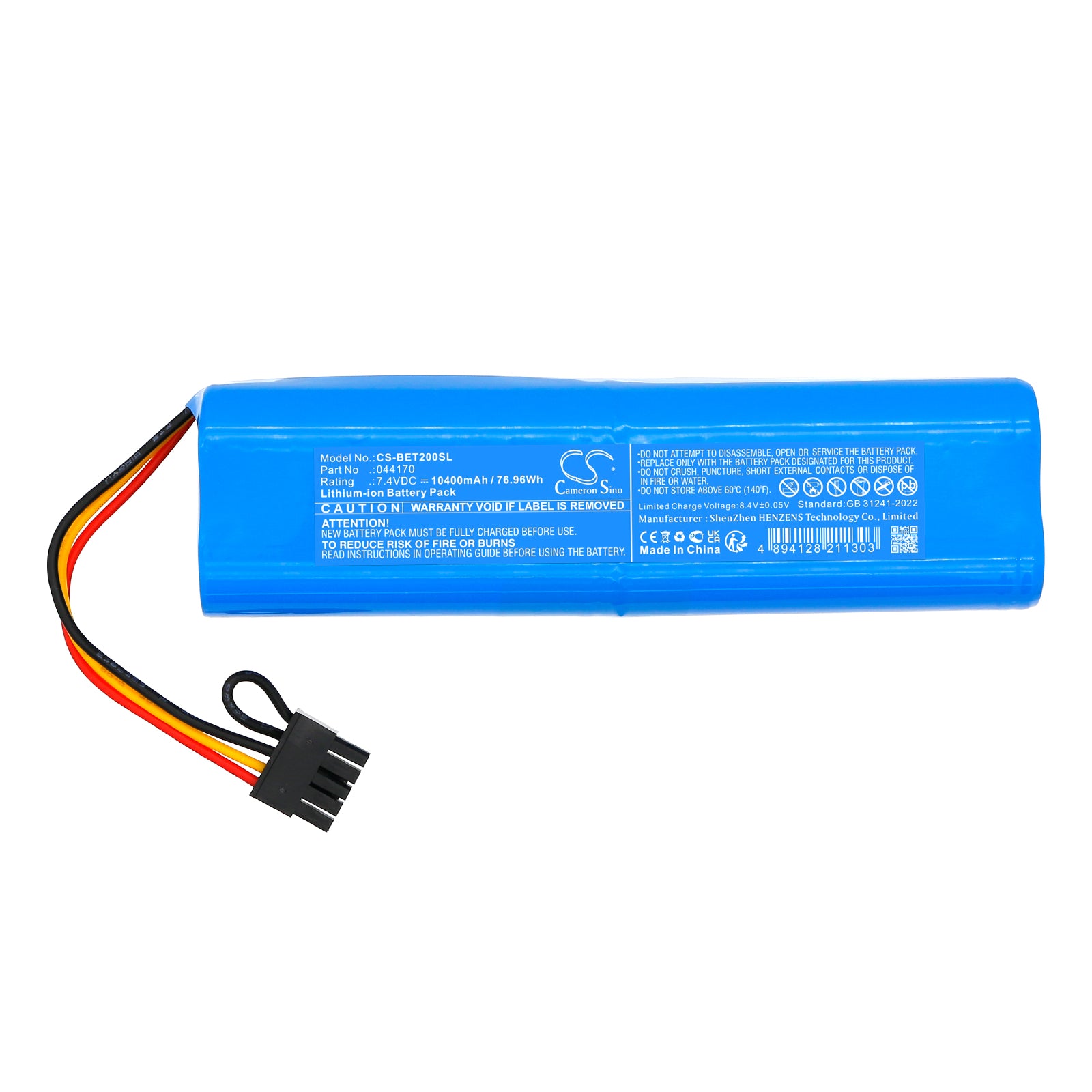 7.4V, Li-ion, 10400mAh, Battery fits Benning IT 200, 76.96Wh Equipment, Survey, Test Cameron Sino Technology Limited