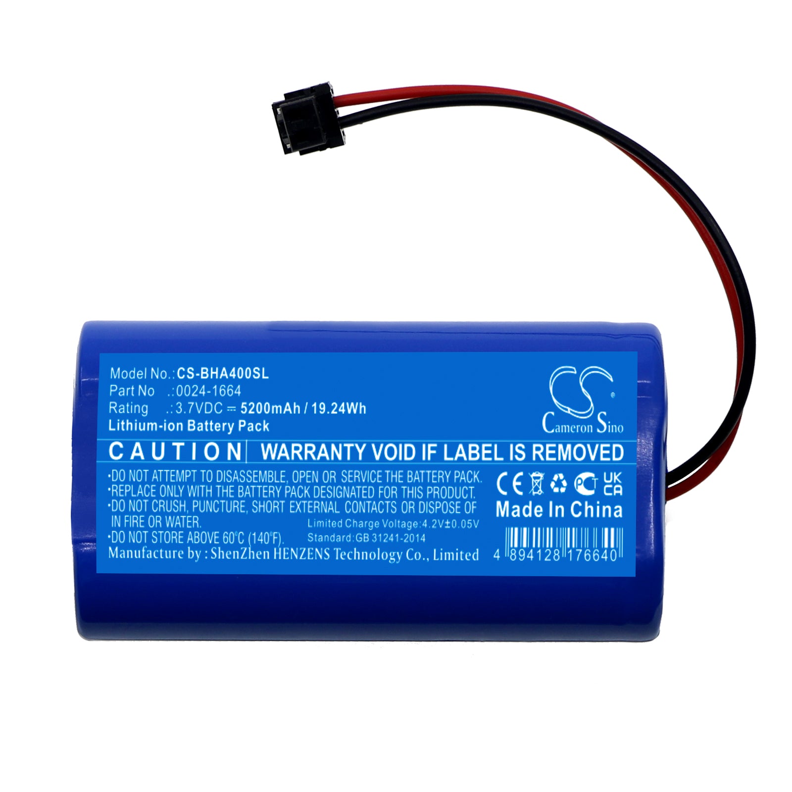 Li-ion, Equipment, Survey, Test Battery fits Bacharach Pca-400, 3.7V, 5200mAh Equipment, Survey, Test Cameron Sino Technology Limited