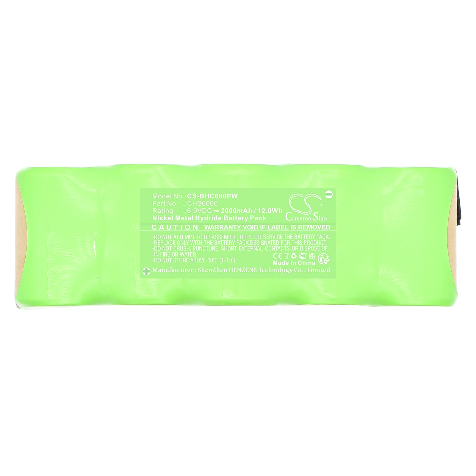 6V, Ni-MH, 2000mAh, Battery fits Black & Decker CHS6000, CHS6000 Recip-Saw, 12Wh Power Tools Cameron Sino Technology Limited