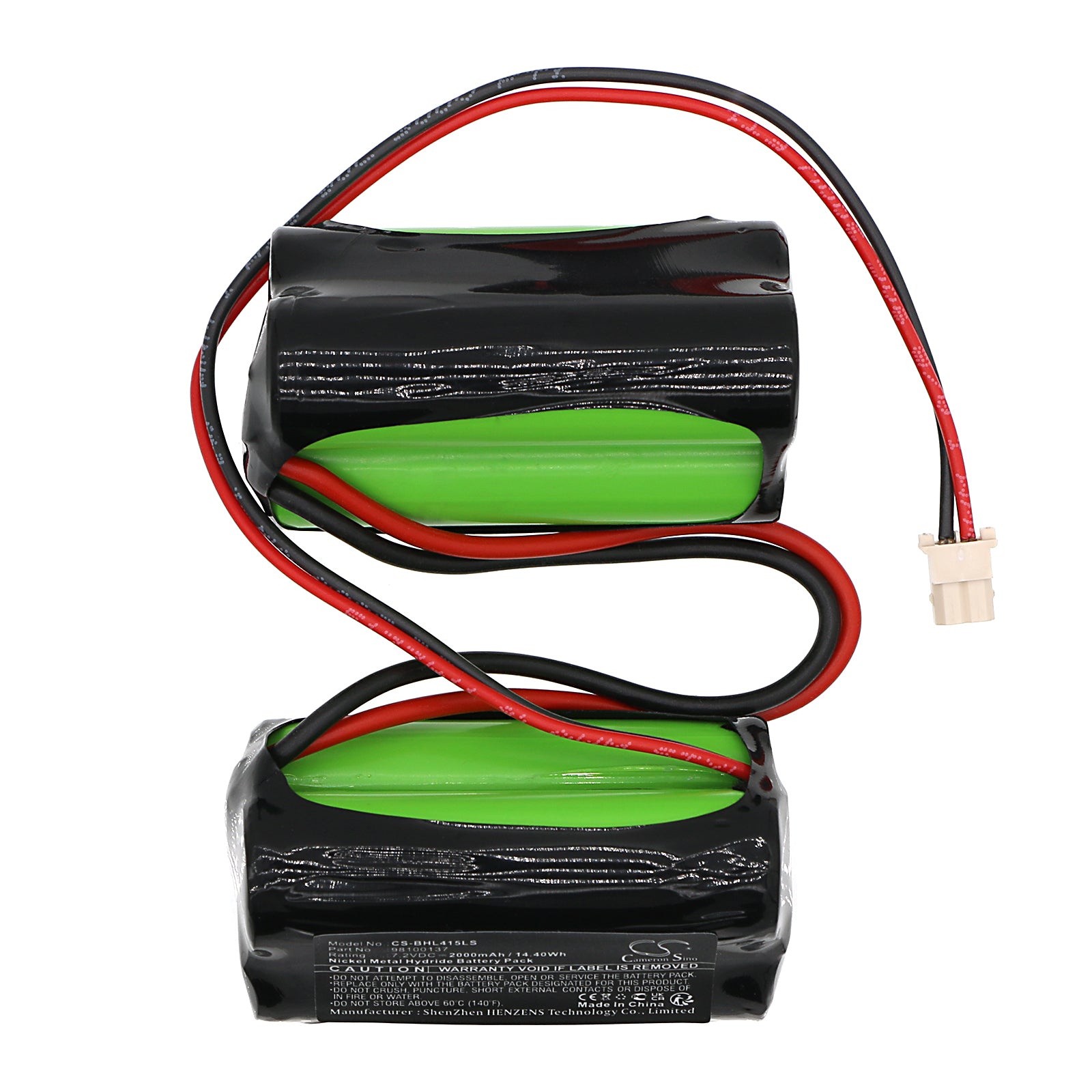 Ni-MH, Emergency Lighting Battery fits Beghelli 415393001, 7.2V, 2000mAh Emergency Lighting Cameron Sino Technology Limited
