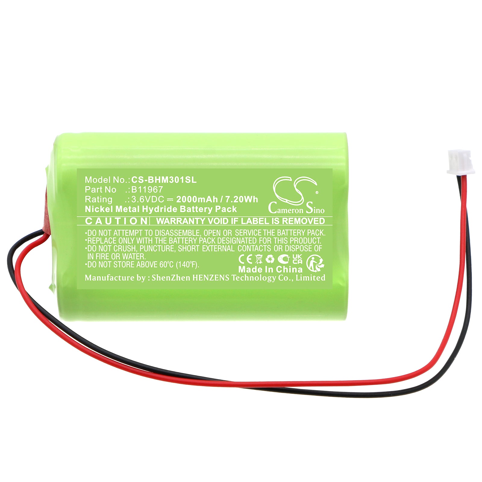 Ni-MH, Equipment, Survey, Test Battery fits Bacharach Medigas Pm 3010 N2o Monitor, 3.6V, 2000mAh Equipment, Survey, Test Cameron Sino Technology Limited