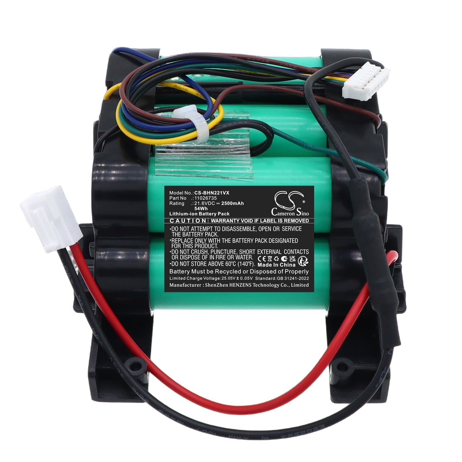 21.6V, Li-ion, 2500mAh, Battery fits Bosch BBHL2214, BBHL2214TW, 54Wh Vacuum Cameron Sino Technology Limited