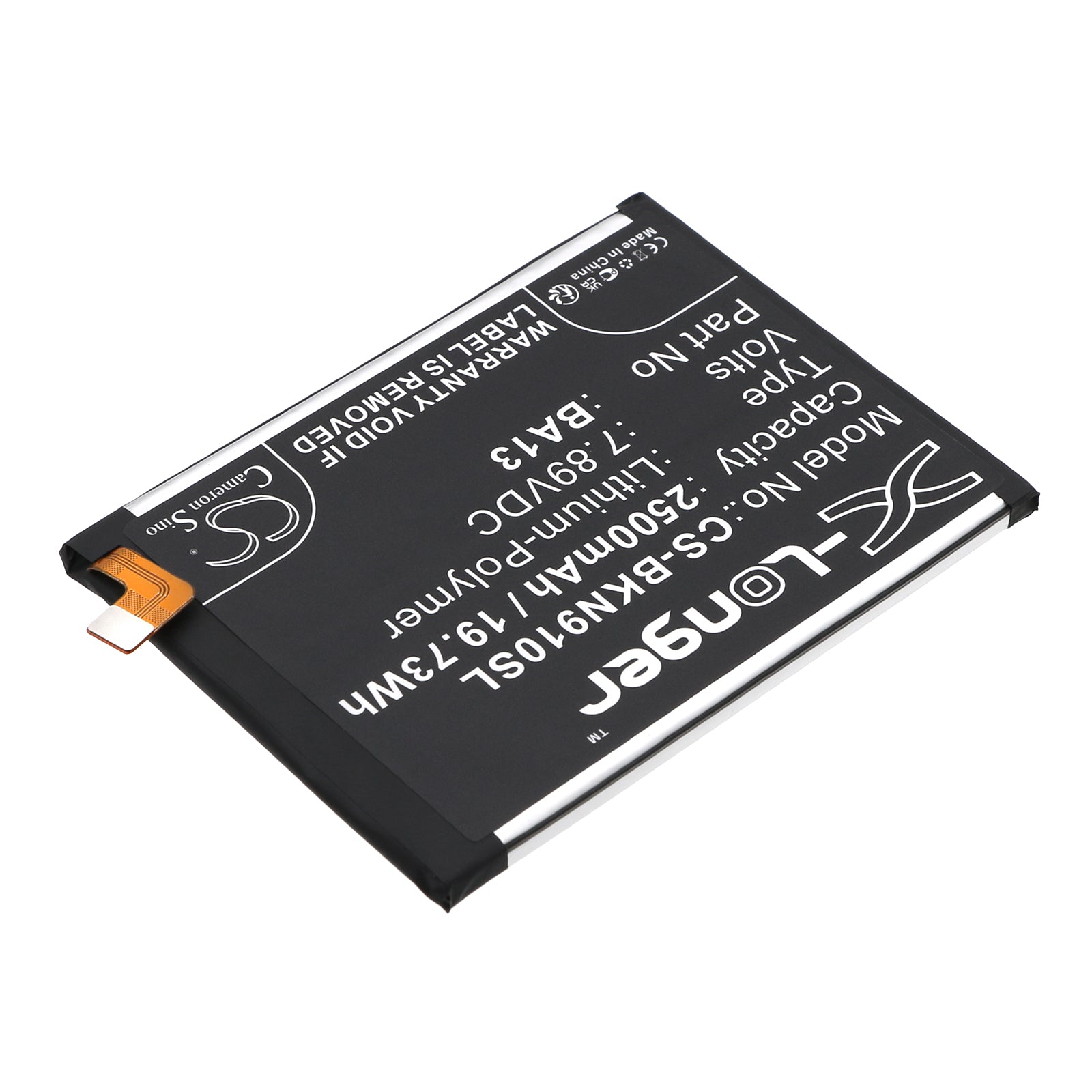 Li-Polymer, Mobile, SmartPhone Battery fits Vivo Iqoo Neo 9 Pro, 7.89V, 2500mAh Mobile, SmartPhone Cameron Sino Technology Limited