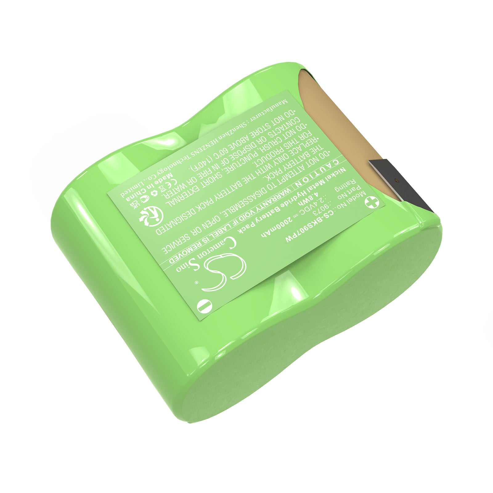 2.4V, Ni-MH, 2000mAh, Battery fits Black & Decker 9073, 9073 Type 1, 4.8Wh Power Tools Cameron Sino Technology Limited