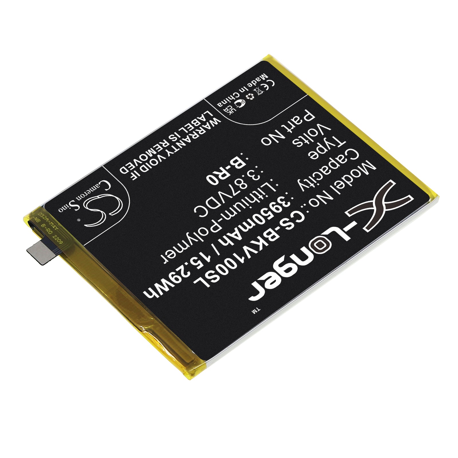 Li-Polymer, Mobile, SmartPhone Battery fits Vivo S10, V2121a, 3.87V, 3950mAh Mobile, SmartPhone Cameron Sino Technology Limited