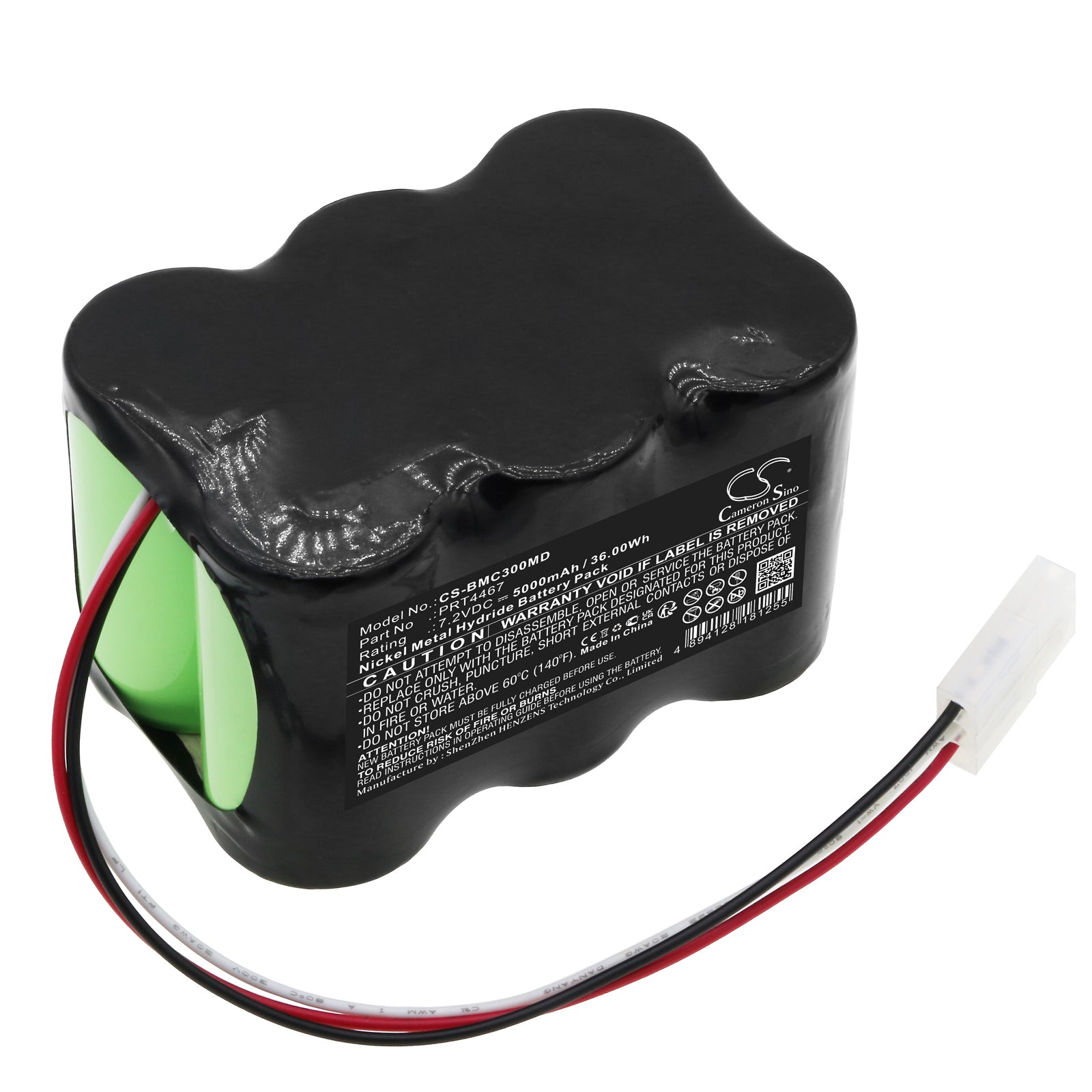 Ni-MH, Medical Battery fits Biomedical Crossvent 3+, Crossvent 4+, 7.2V, 5000mAh Medical Cameron Sino Technology Limited