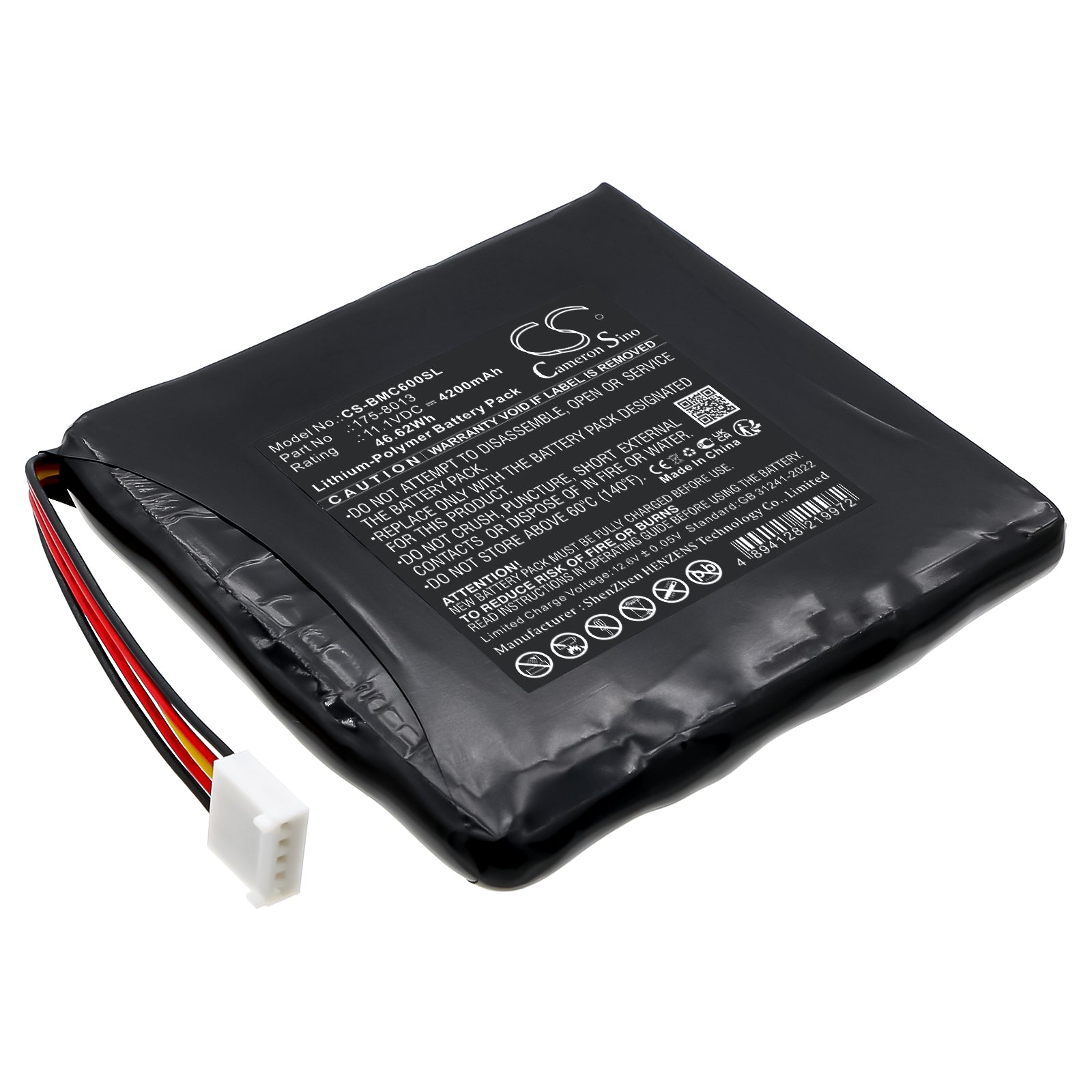 11.1V, Li-Polymer, 4200mAh, Battery fits Beamex 8081785, MC6 Calibrator, 46.62Wh Equipment, Survey, Test Cameron Sino Technology Limited