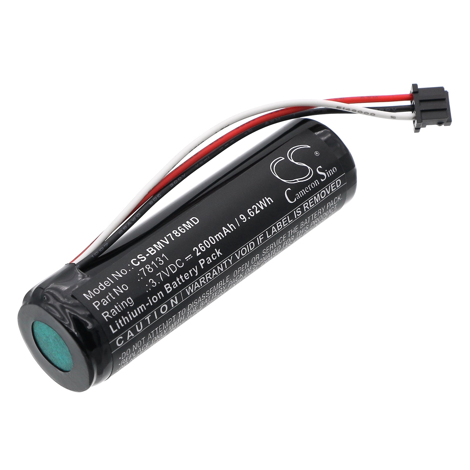 3.7V, Li-ion, 2600mAh, Battery fits BioControl 78300BC, MVP ICON 78300 version only, 9.62Wh Medical Cameron Sino Technology Limited