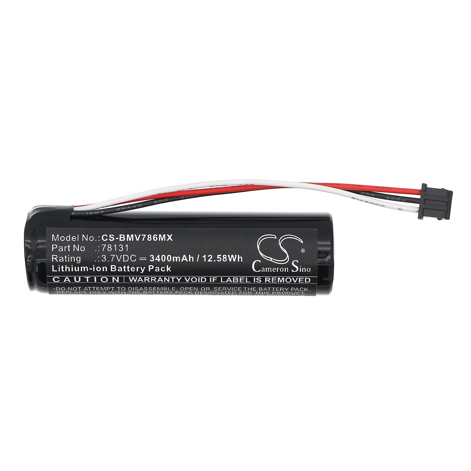 3.7V, Li-ion, 3400mAh, Battery fits BioControl 78300BC, MVP ICON 78300 version only, 12.58Wh Medical Cameron Sino Technology Limited