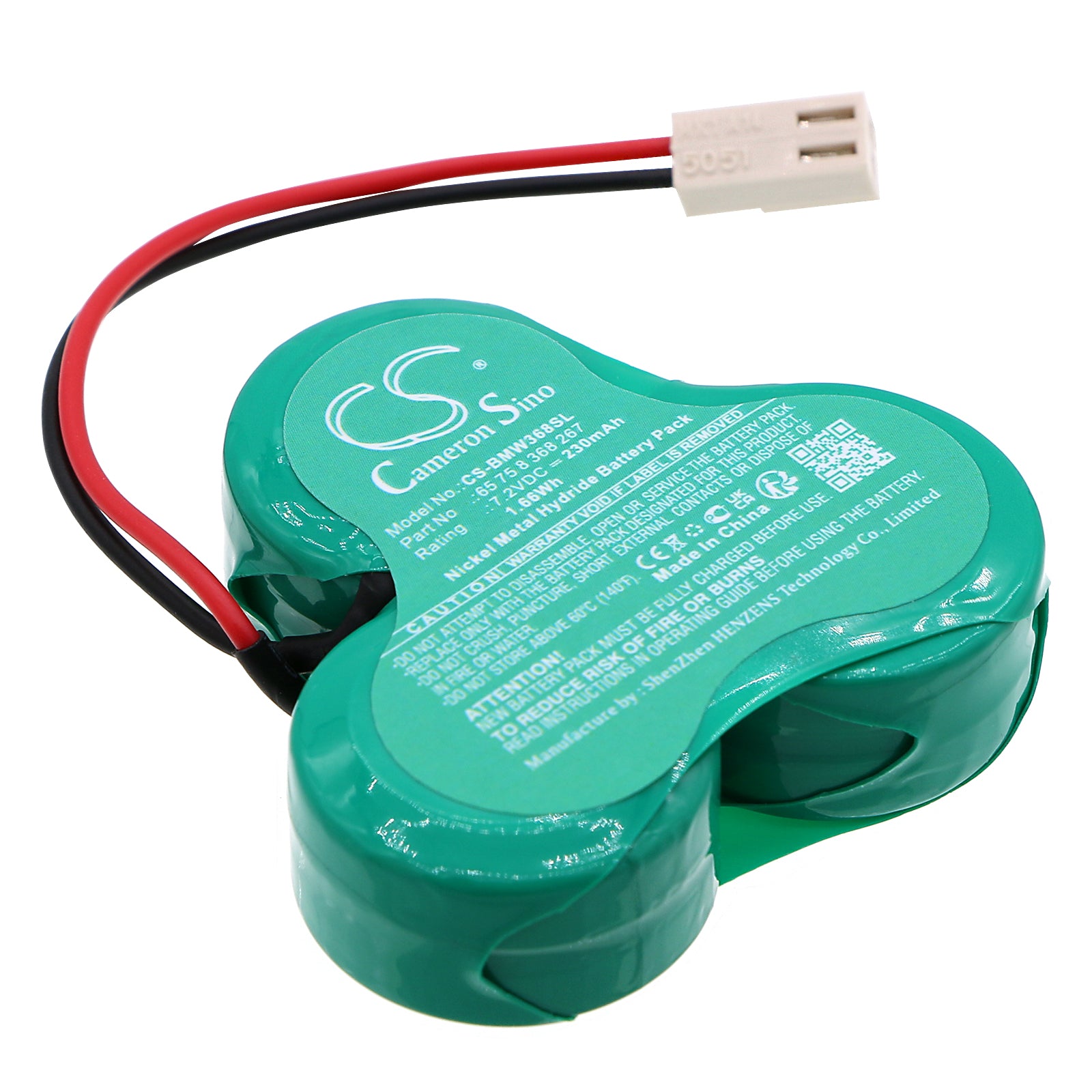 Ni-MH, Siren Alarm Battery fits Bmw 3 Series, 5 Series, 7.2V, 230mAh Siren Alarm Cameron Sino Technology Limited