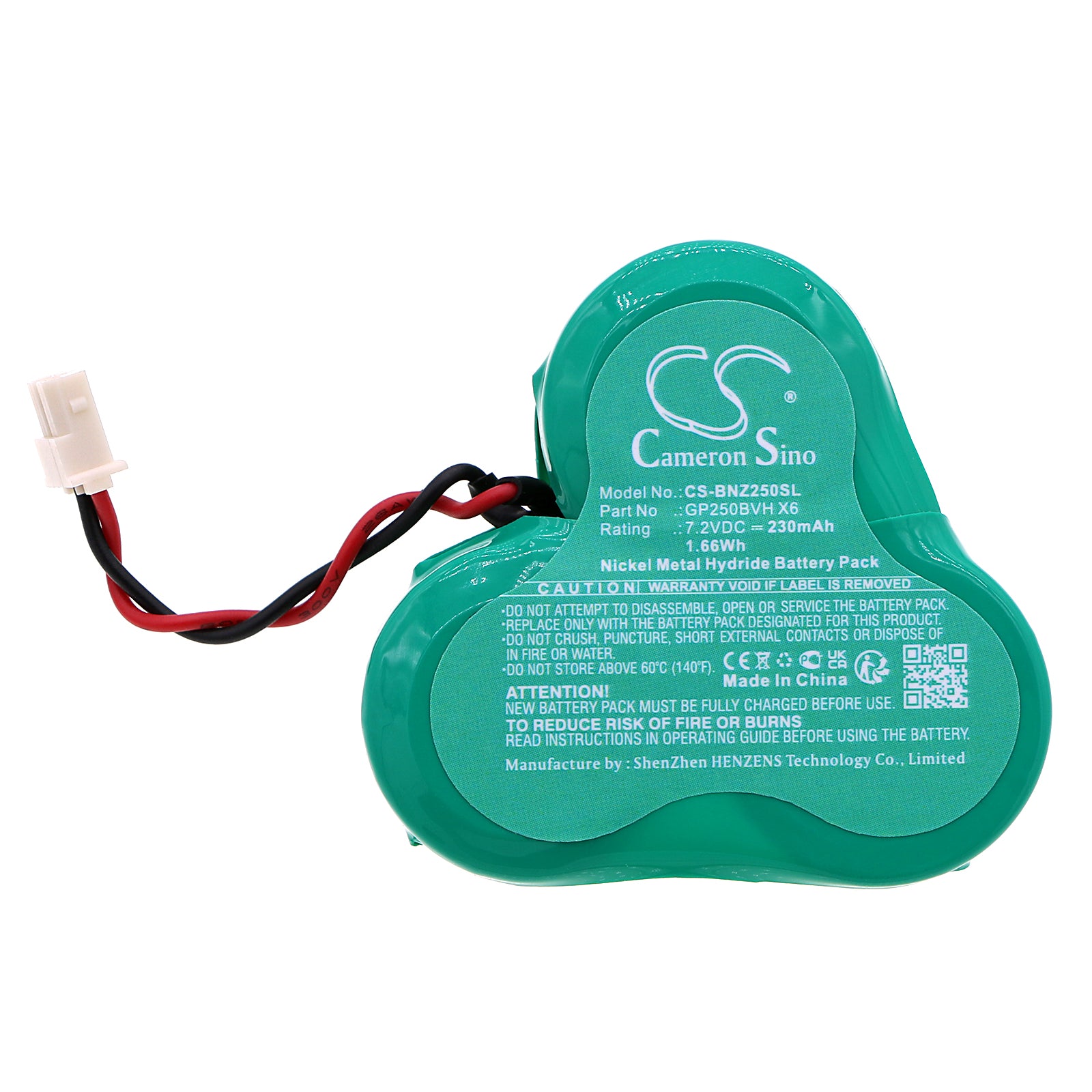 Ni-MH, Siren Alarm Battery fits Mercedes-benz Viano 2004 Alarm Security, Vito 2003 Alarm Security, 7.2V, 230mAh Siren Alarm Cameron Sino Technology Limited