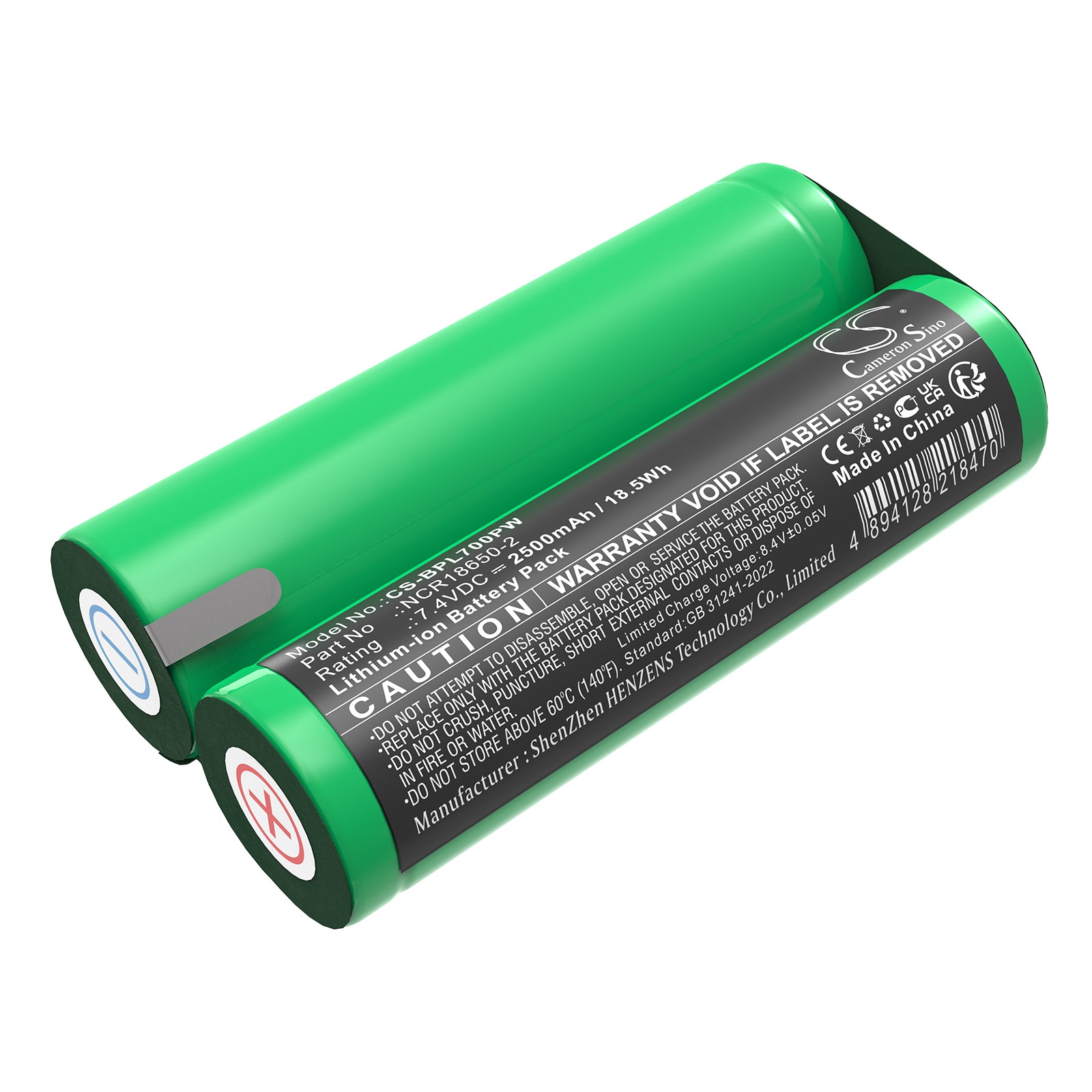 7.4V, Li-ion, 2500mAh, Battery fits Black & Decker 2372-01, LPS7000 13MM Type 1, 18.5Wh Power Tools Cameron Sino Technology Limited