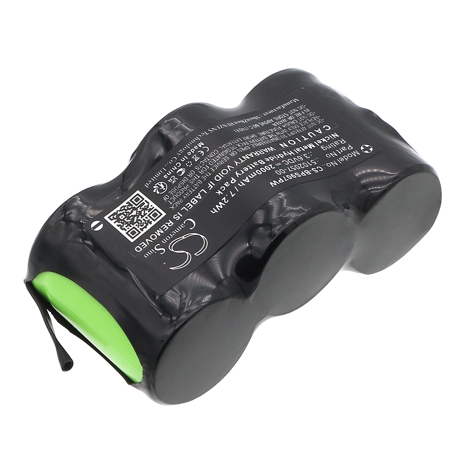 3.6V, Ni-MH, 2000mAh, Battery fits Black & Decker 9078, 9078 Type 1, 7.2Wh Power Tools Cameron Sino Technology Limited