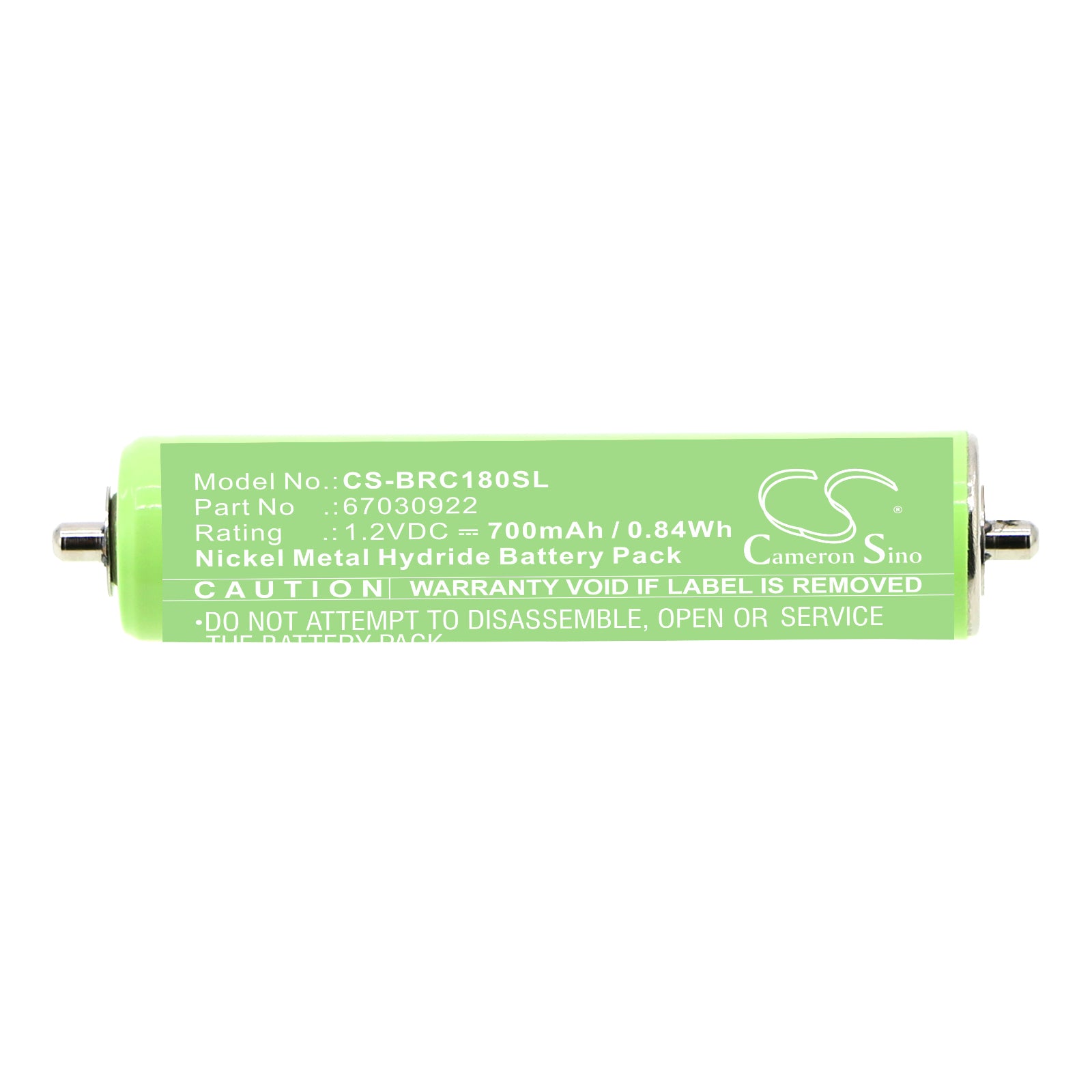 Ni-MH, Shaver Battery fits Braun 1000, 10b, 1.2V, 700mAh Shaver Cameron Sino Technology Limited