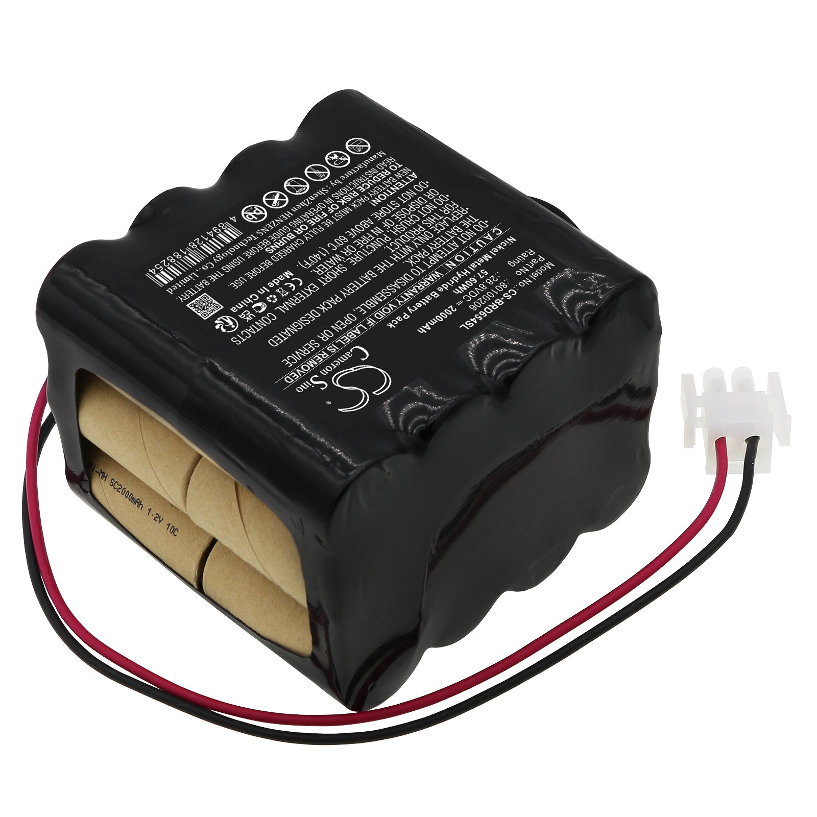 Ni-MH, Automatic Doors Battery fits Besam Rdb 654184, 28.8V, 2000mAh Automatic Doors Cameron Sino Technology Limited
