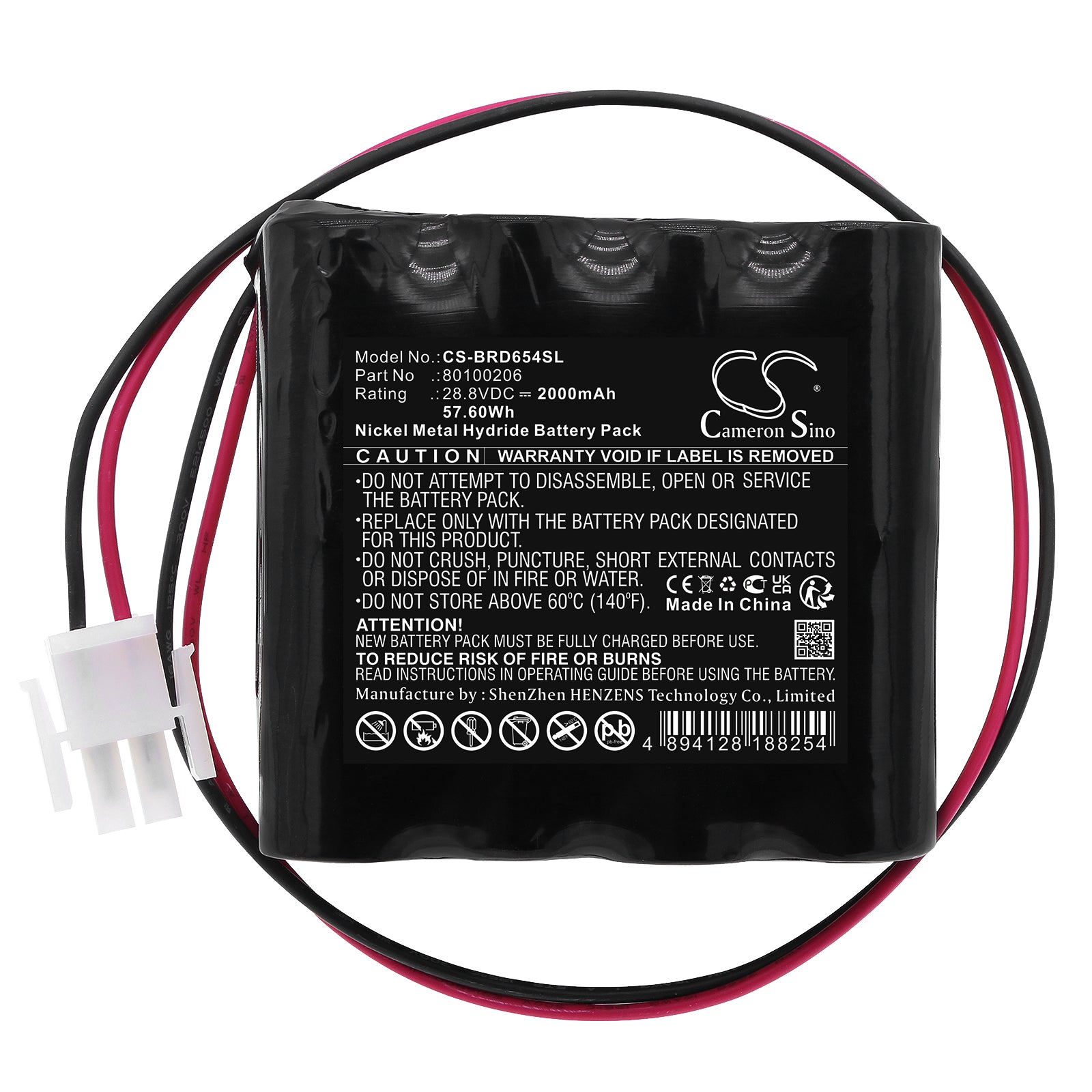 Ni-MH, Automatic Doors Battery fits Besam Rdb 654184, 28.8V, 2000mAh Automatic Doors Cameron Sino Technology Limited