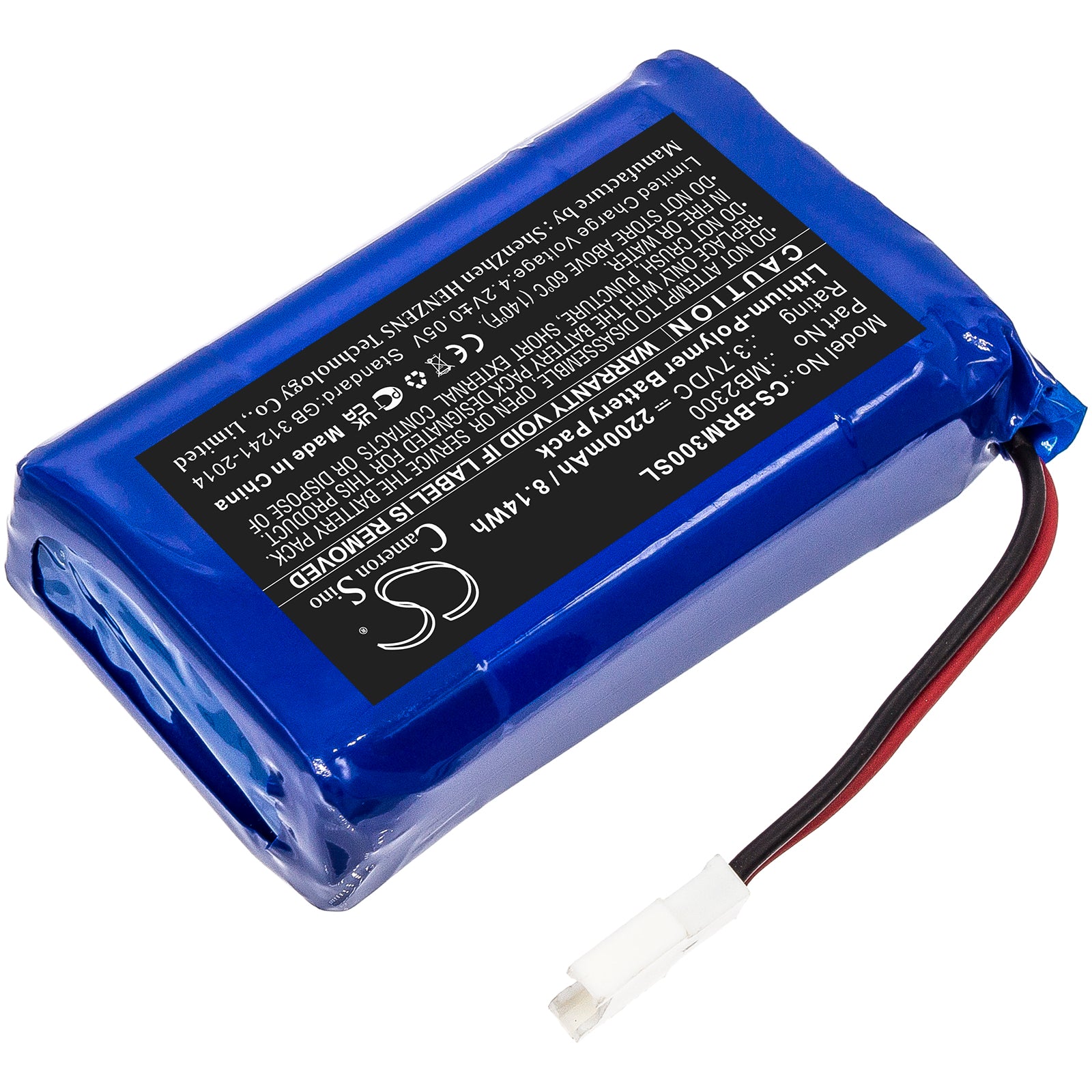 Li-Polymer, Personal Care Battery fits Breo Idream 3 Ineck, 3.7V, 2200mAh Personal Care Cameron Sino Technology Limited