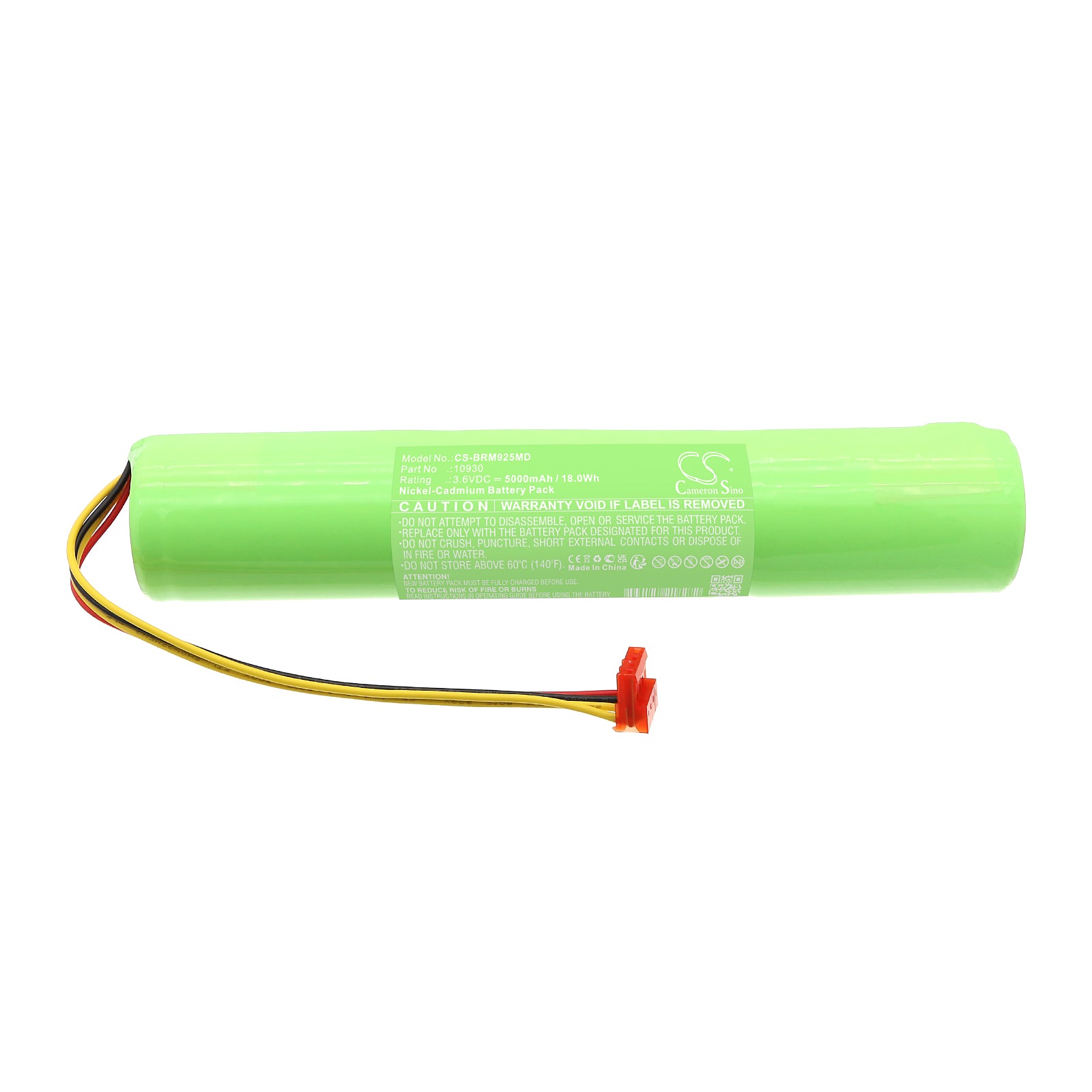 3.6V, Ni-CD, 5000mAh, Battery fits Bard Medsystems Harvard Syringe Pump, 18Wh Medical Cameron Sino Technology Limited