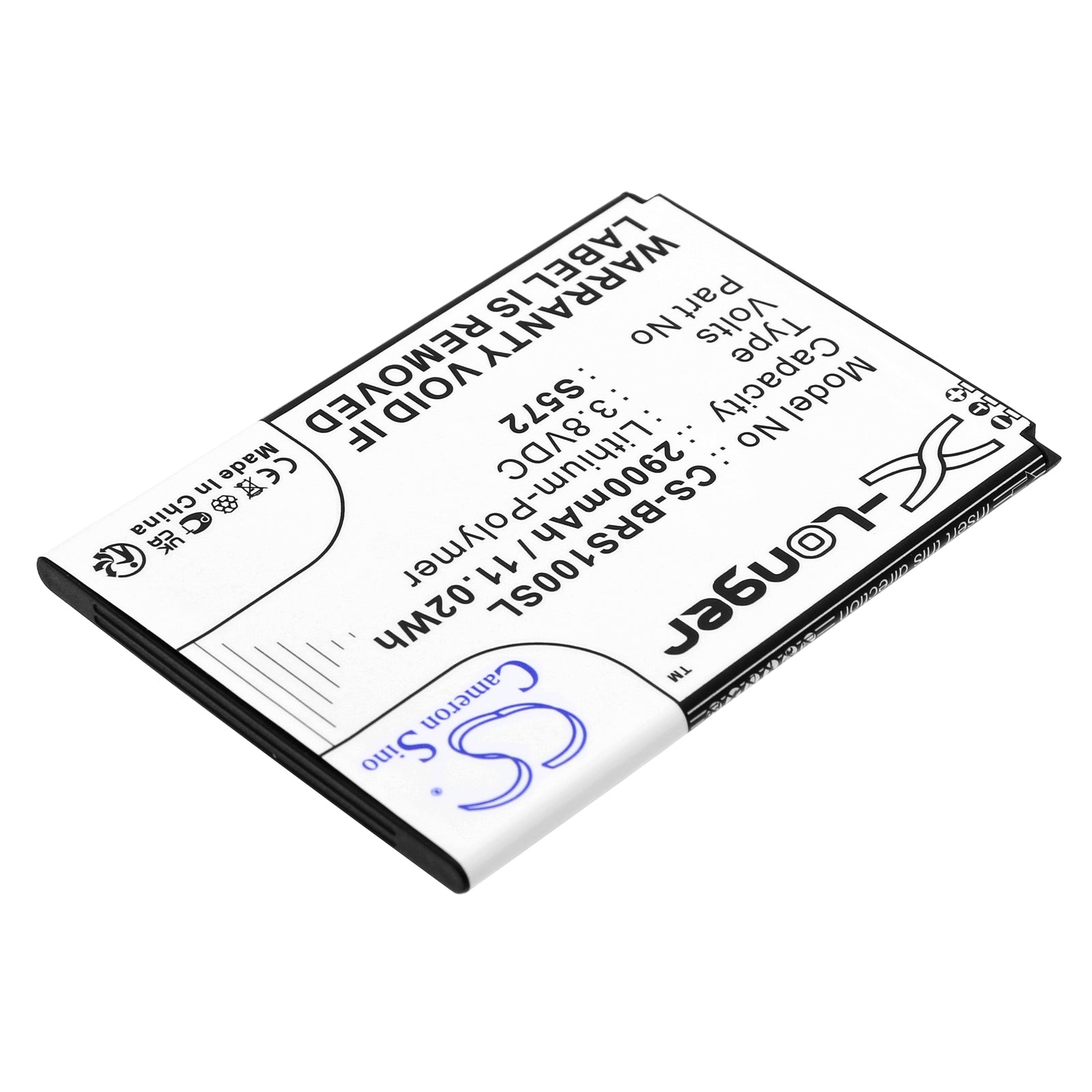 Li-Polymer, Mobile, SmartPhone Battery fits Brondi S572, Smartphone S, 3.8V, 2900mAh Mobile, SmartPhone Cameron Sino Technology Limited