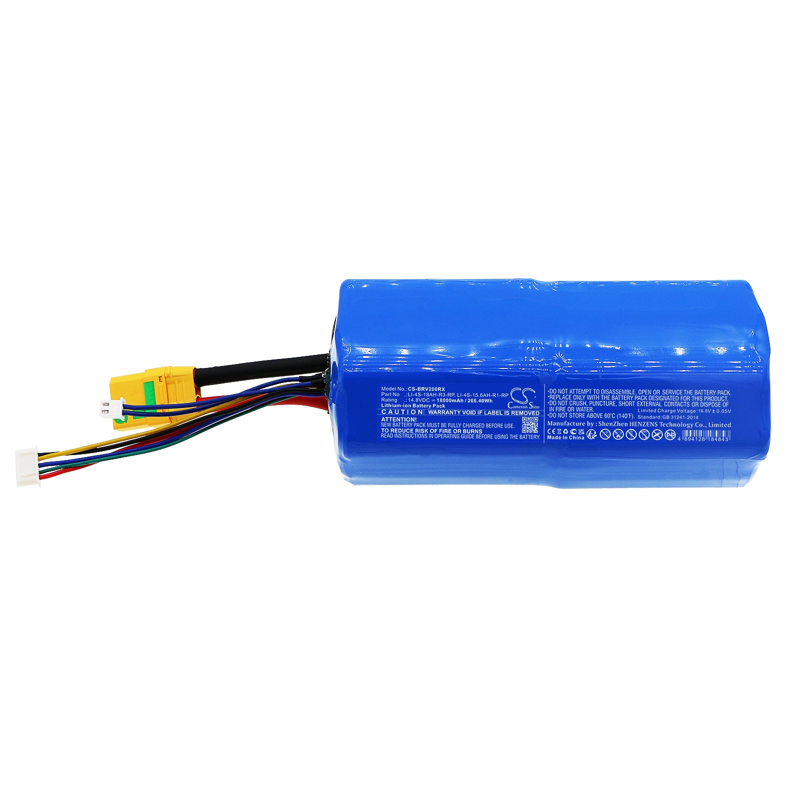 Li-ion, Robot Battery fits Bluerobotics Bluerov2, 14.8V, 18000mAh Robot Cameron Sino Technology Limited