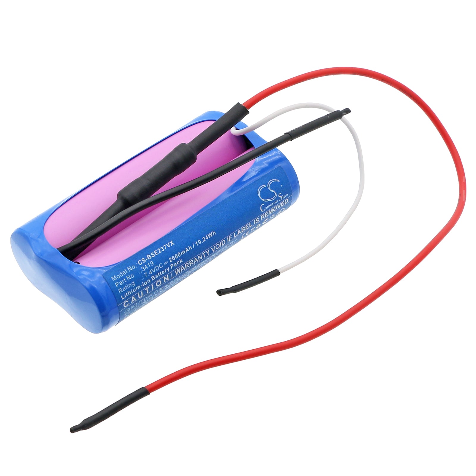 7.4V, Li-ion, 2600mAh, Battery fits Bissell Pet Stain Eraser 20037, 19.24Wh Vacuum Cameron Sino Technology Limited