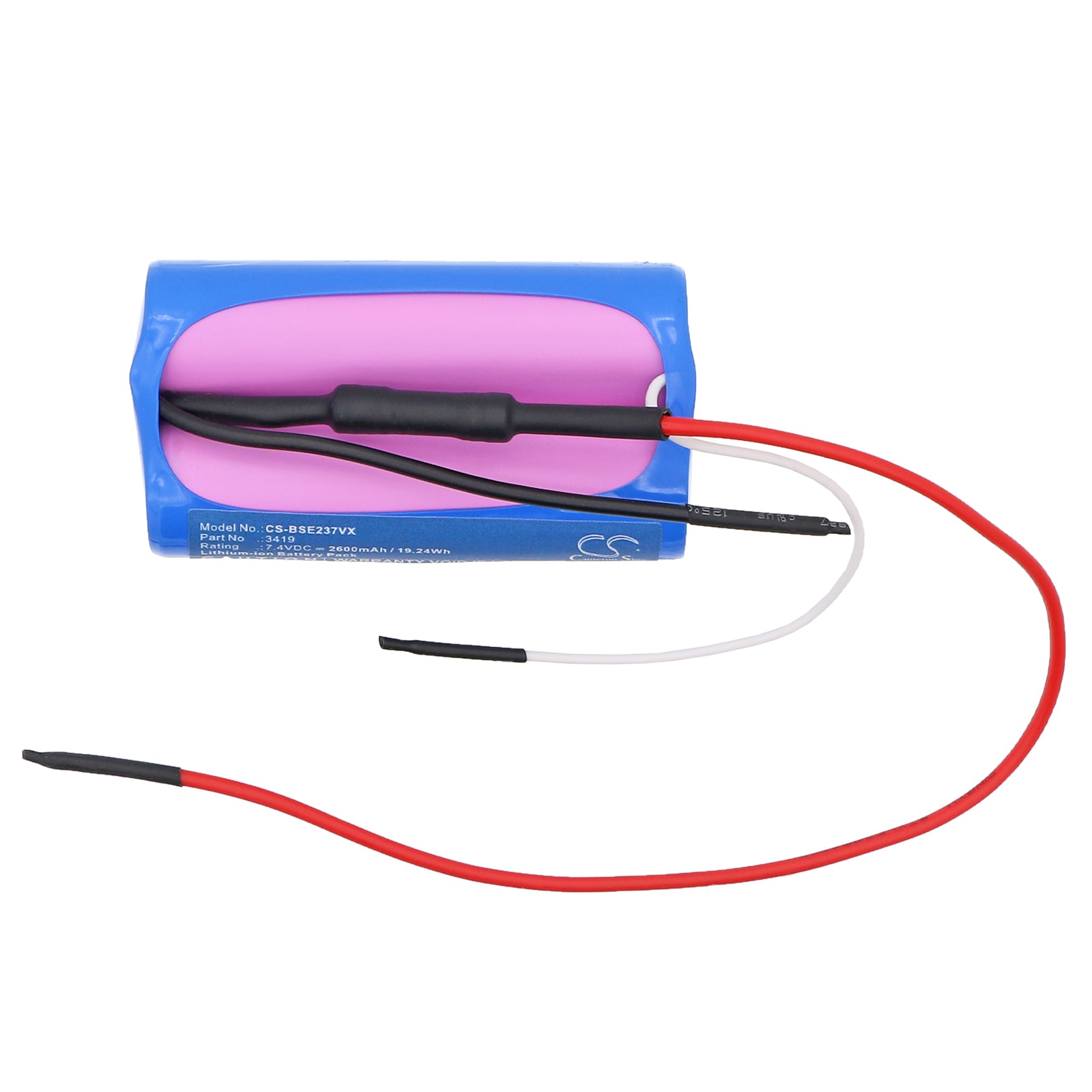 7.4V, Li-ion, 2600mAh, Battery fits Bissell Pet Stain Eraser 20037, 19.24Wh Vacuum Cameron Sino Technology Limited