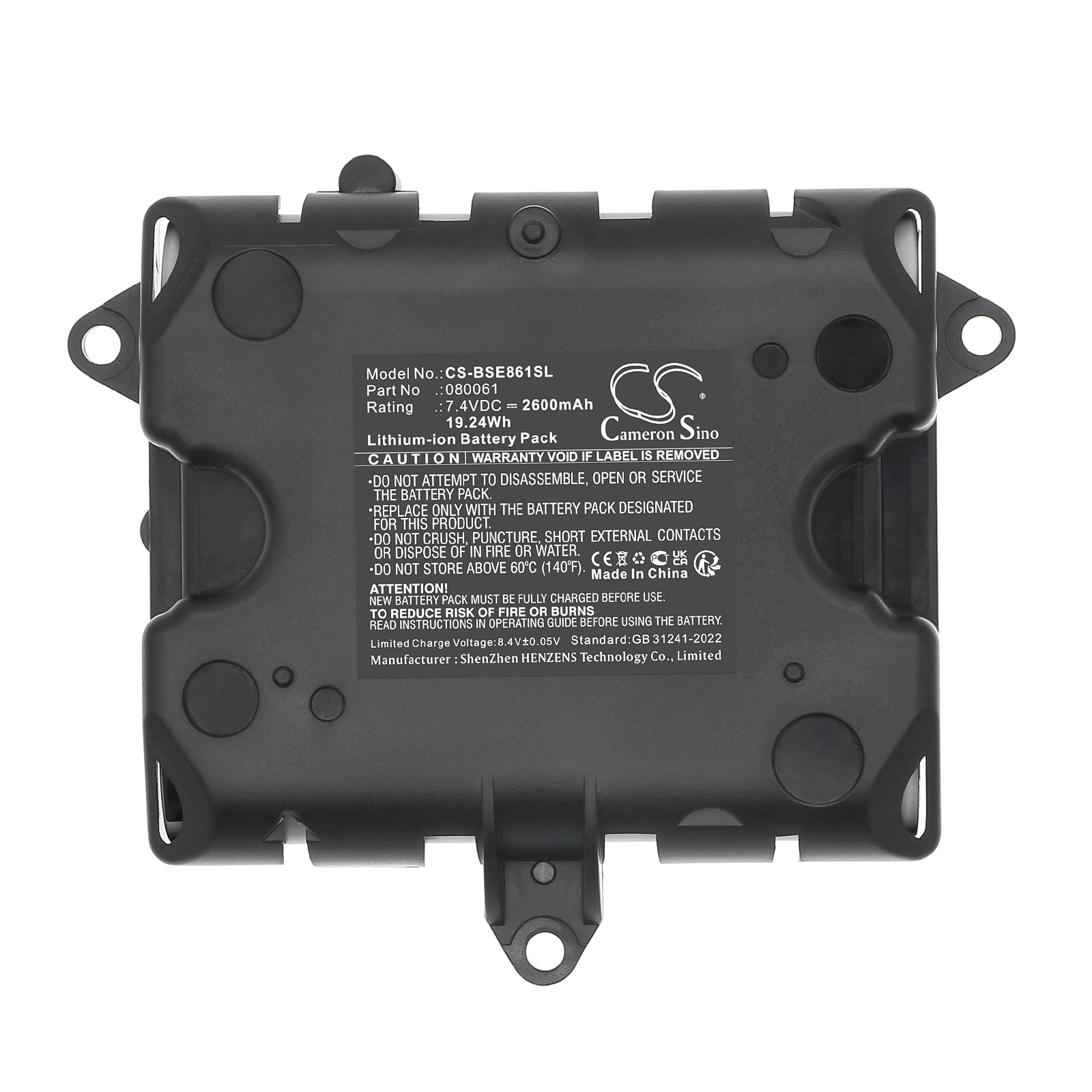 7.4V, Li-ion, 2600mAh, Battery fits Bose Soundlink Revolve+ 2, 19.24Wh Speaker Cameron Sino Technology Limited