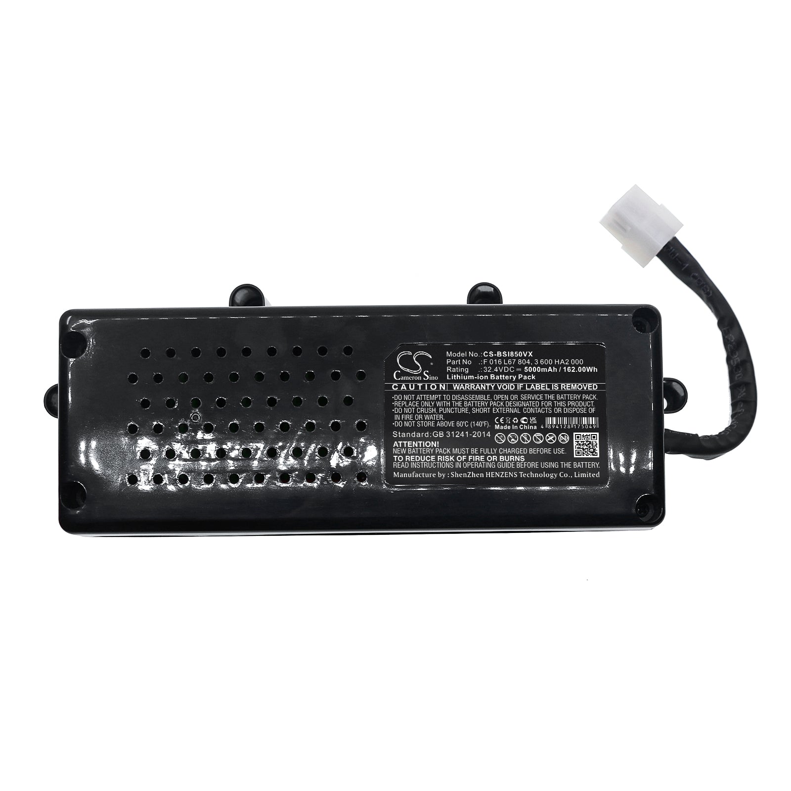 Li-ion, Lawn Mowers Battery fits Bosch Indego 1000, Indego 10c, 32.4V, 5000mAh Lawn Mowers Cameron Sino Technology Limited