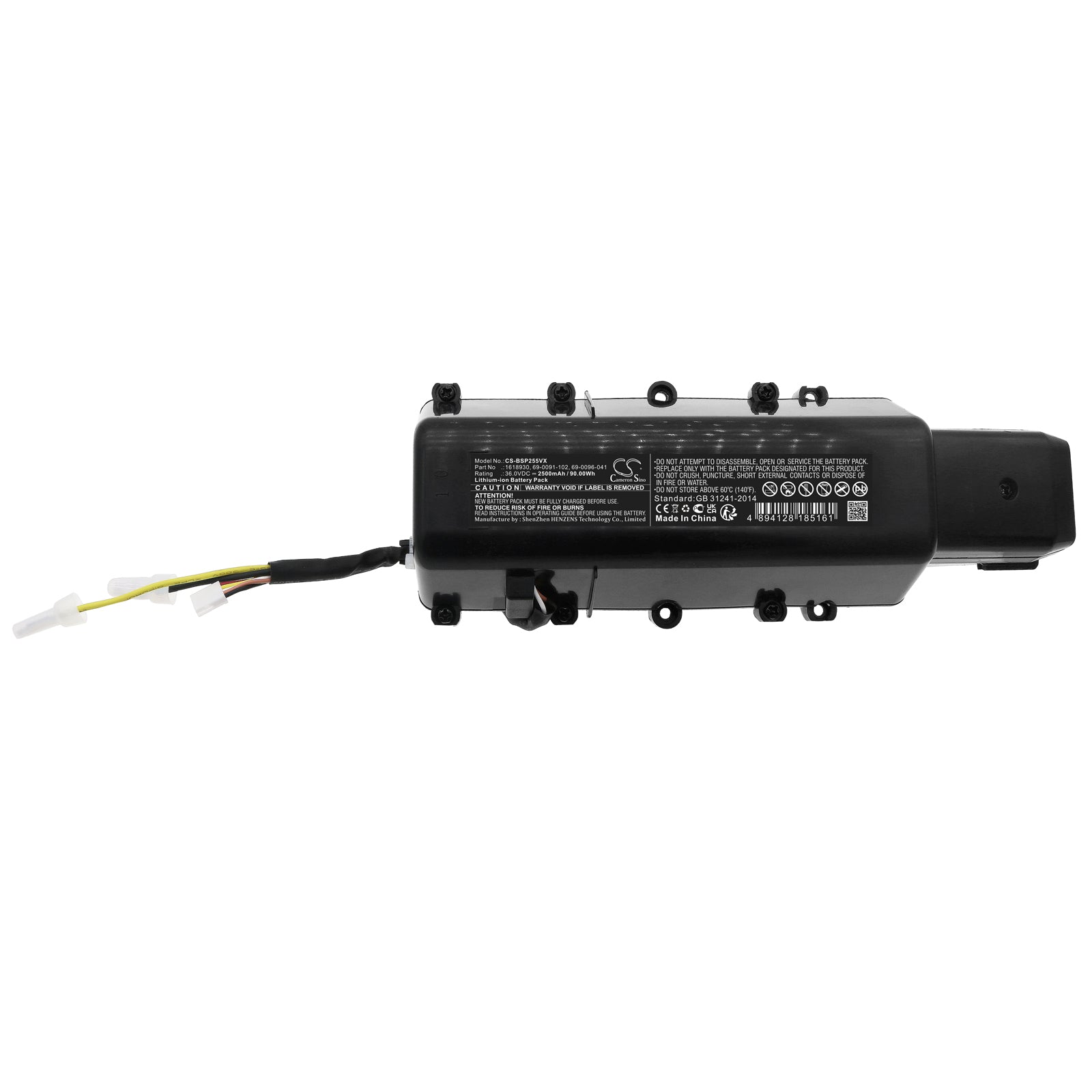 Li-ion, Vacuum Battery fits Bissell 1625756, 2554, 36.0V, 2500mAh Vacuum Cameron Sino Technology Limited