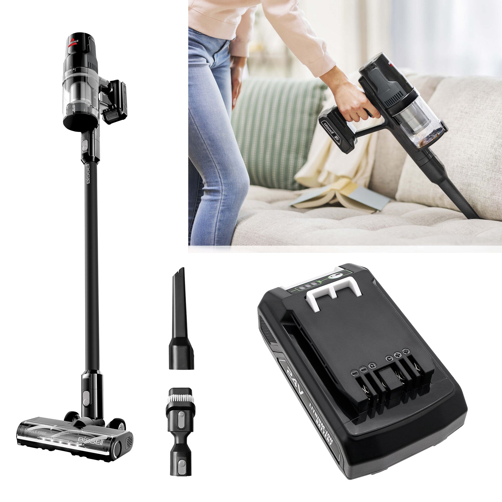 24V, Li-ion, 2500mAh, Battery fits Bissell 3789, 3797W, 60Wh Vacuum Cameron Sino Technology Limited
