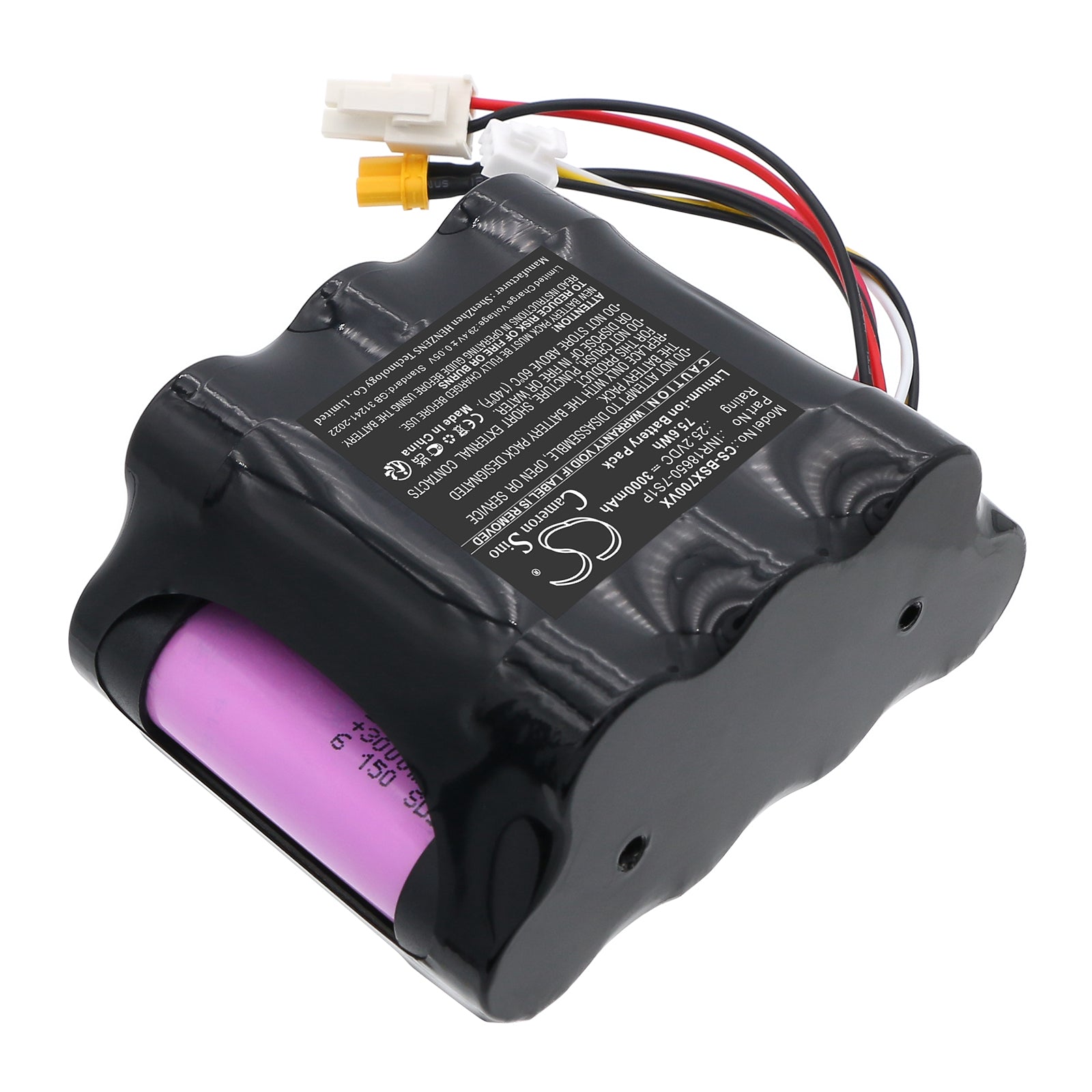 25.2V, Li-ion, 3000mAh, Battery fits Bissell CrossWave X7 Cordless Plus 3479Z, CrossWave X7 Cordless Pro 2955Z, 75.6Wh Vacuum Cameron Sino Technology Limited