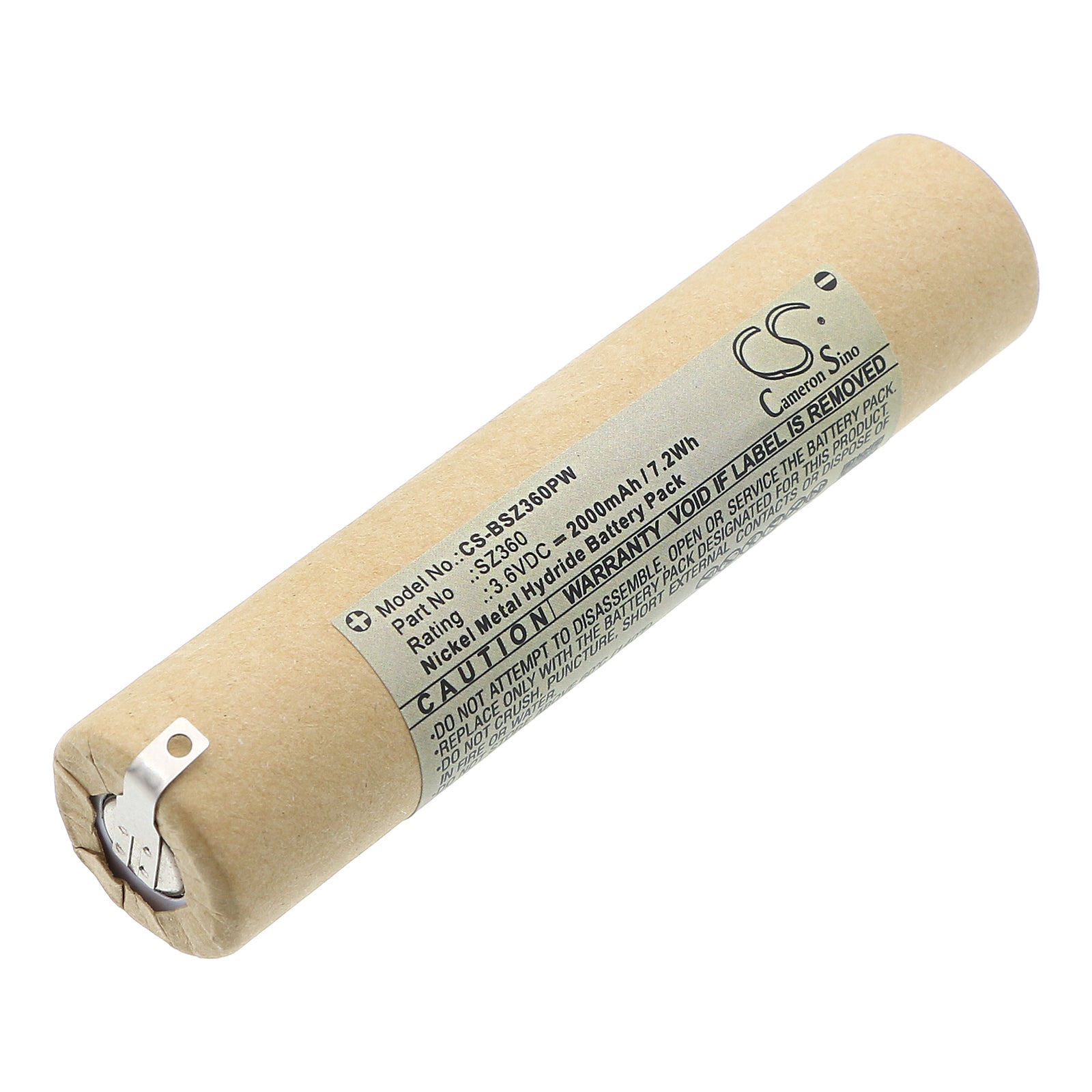 3.6V, Ni-MH, 2000mAh, Battery fits Black & Decker SZ360, SZ360 Type 1, 7.2Wh Power Tools Cameron Sino Technology Limited