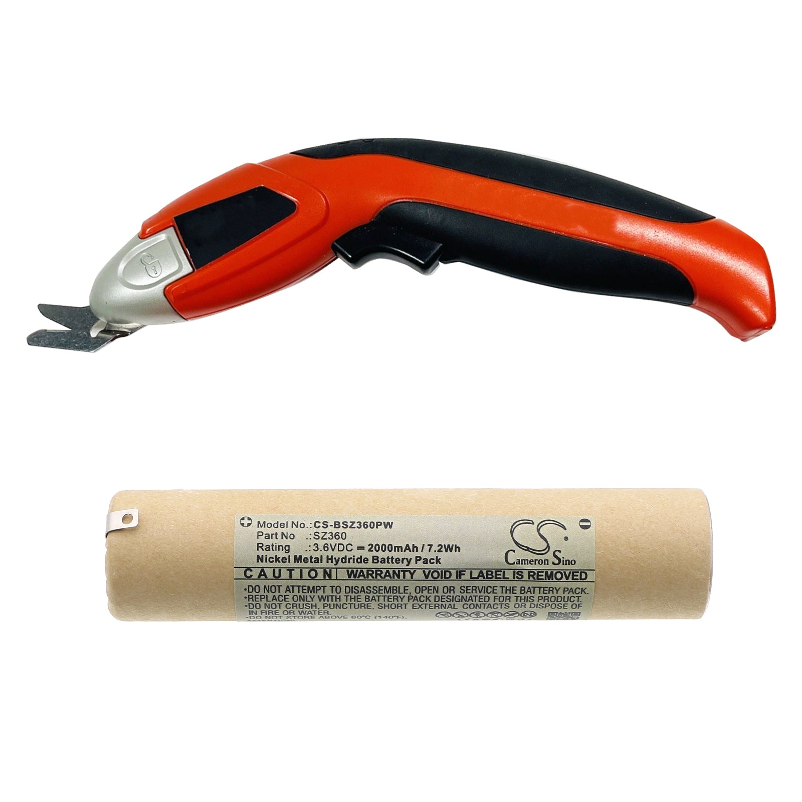 3.6V, Ni-MH, 2000mAh, Battery fits Black & Decker SZ360, SZ360 Type 1, 7.2Wh Power Tools Cameron Sino Technology Limited