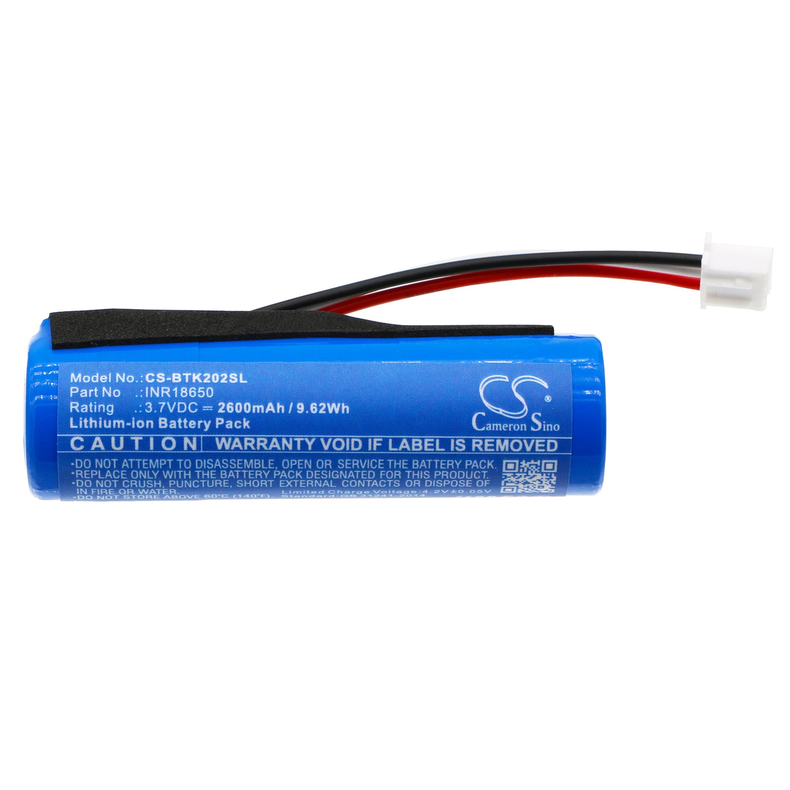 Li-ion, Speaker Battery fits Blaupunkt Bluetooth Lautsprecher, Bt 202, 3.7V, 2600mAh Speaker Cameron Sino Technology Limited