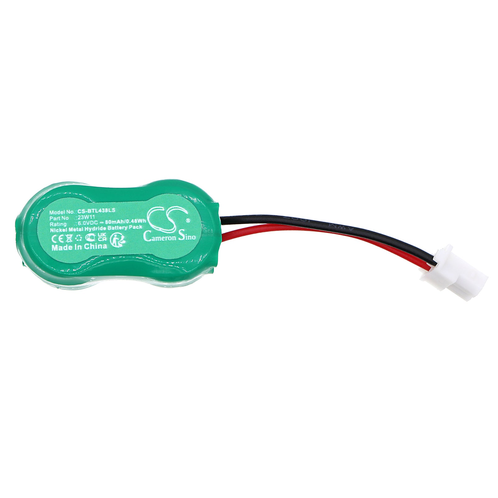 Ni-MH, Emergency Lighting Battery fits Bticino L4380/b, N/nt/l4608, 6.0V, 80mAh Emergency Lighting Cameron Sino Technology Limited