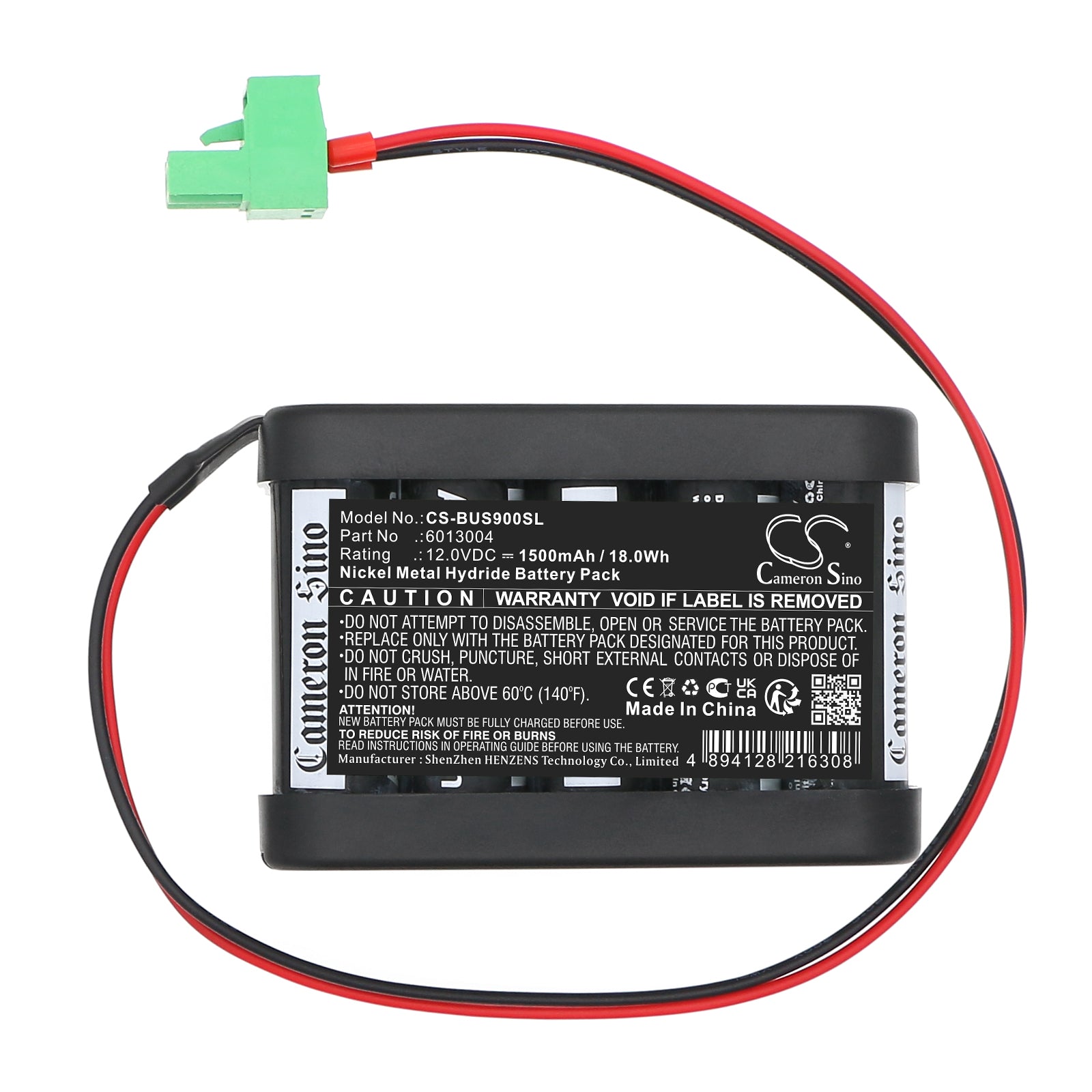 12V, Ni-MH, 1500mAh, Battery fits Besam Cud 9 EMD, 18Wh Automatic Doors Cameron Sino Technology Limited
