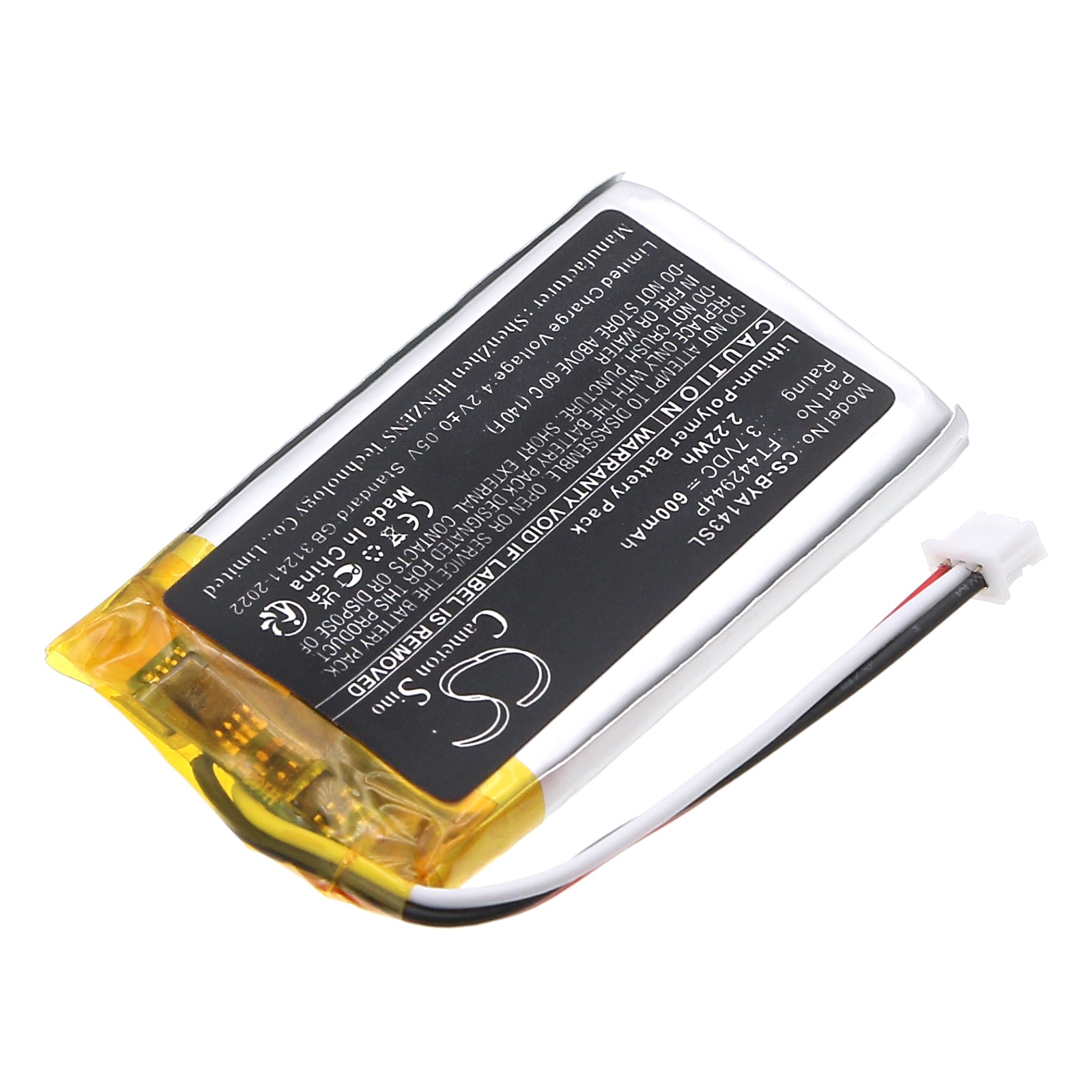 3.7V, Li-Polymer, 600mAh, Battery fits Babymoov A014301, A014303, 2.22Wh BabyPhone Cameron Sino Technology Limited