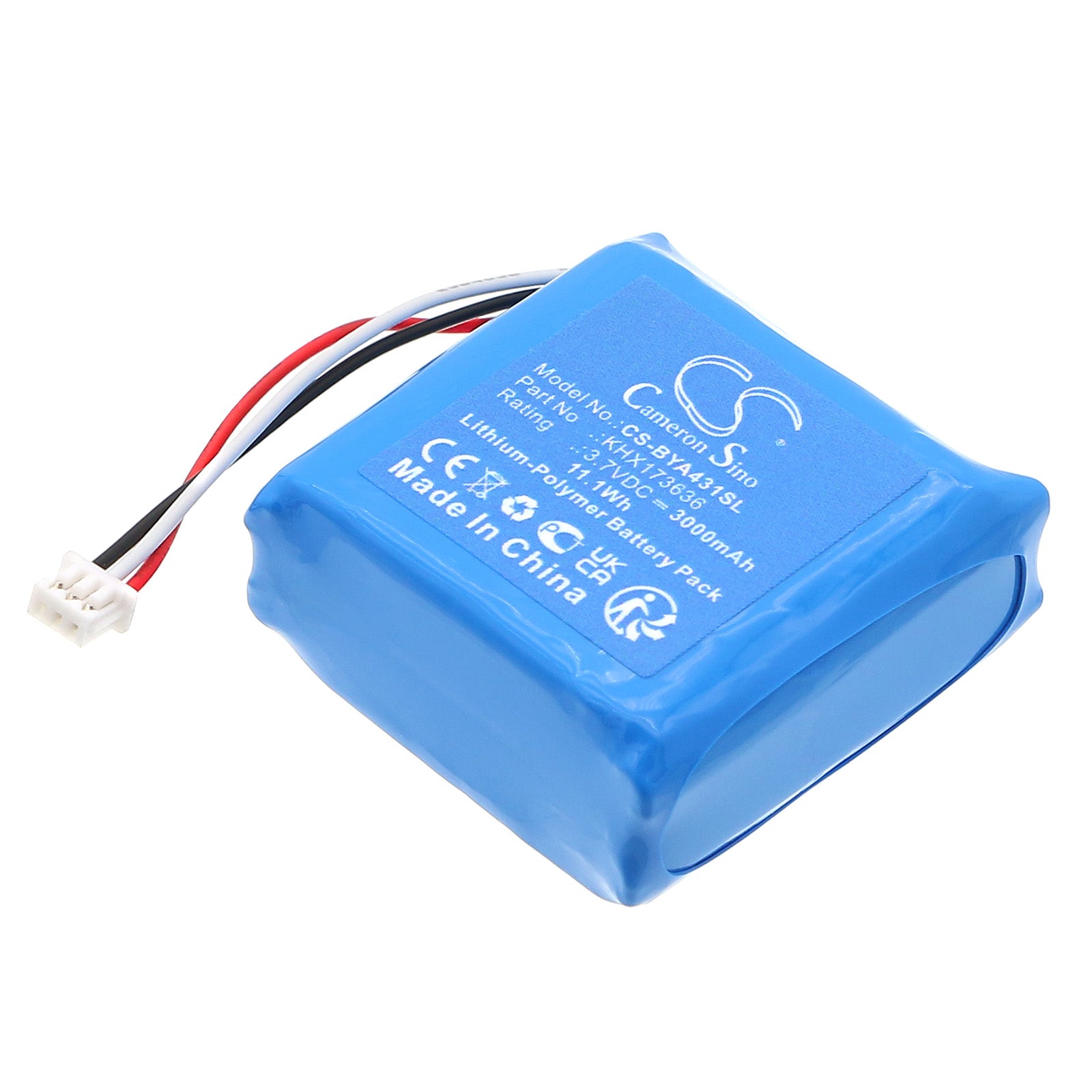 3.7V, Li-Polymer, 3000mAh, Battery fits Babymoov A014429, A014431, 11.1Wh BabyPhone Cameron Sino Technology Limited