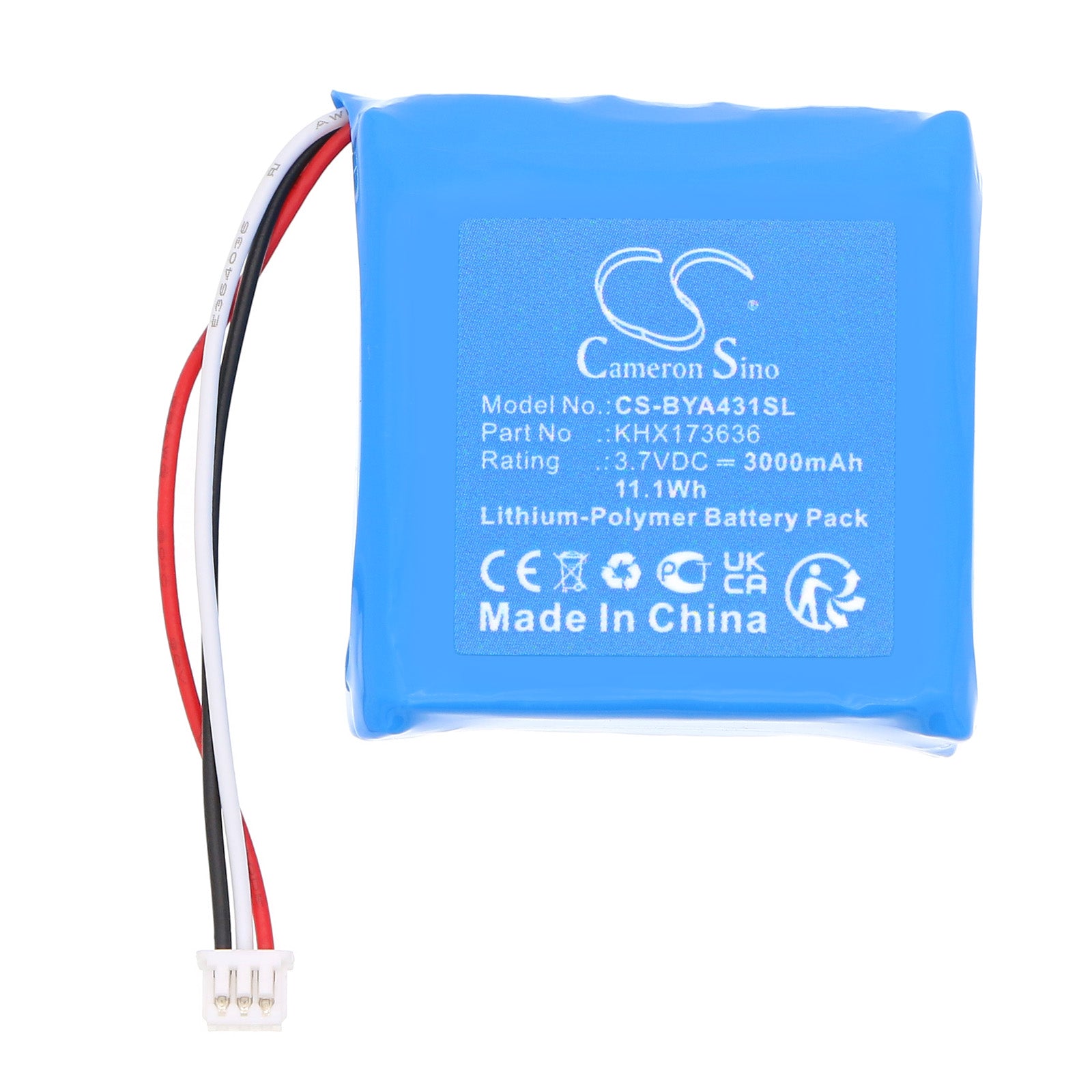 3.7V, Li-Polymer, 3000mAh, Battery fits Babymoov A014429, A014431, 11.1Wh BabyPhone Cameron Sino Technology Limited